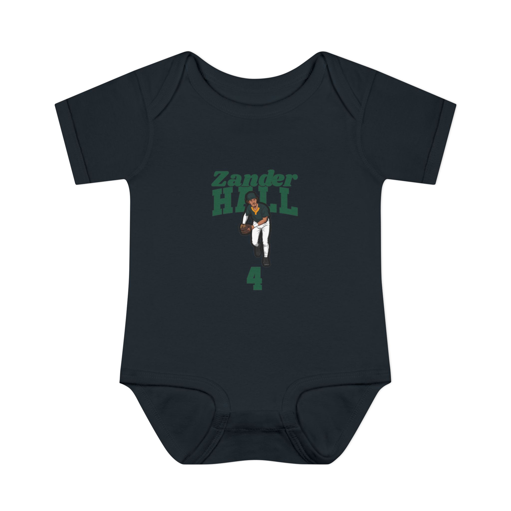 Baby Onesie — character_signature_arch in Black