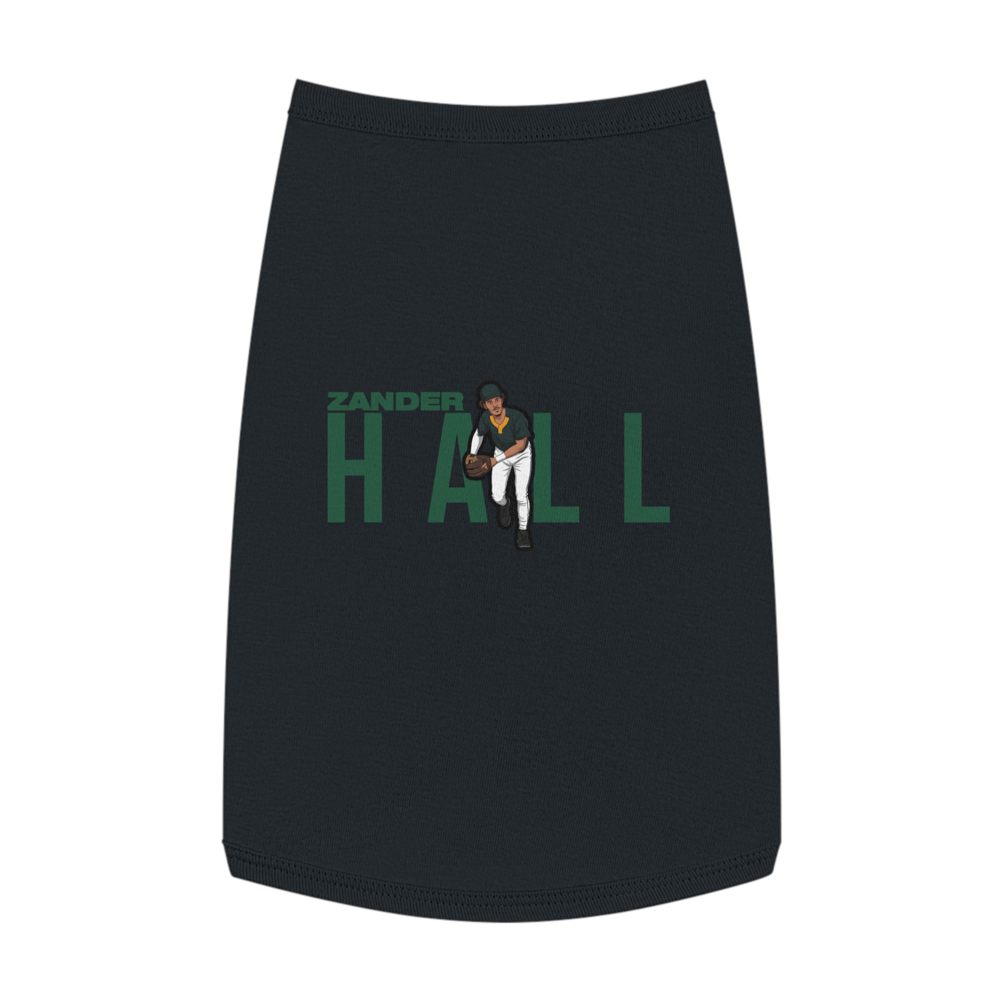 Pet Tank Top — character_player_name in Black