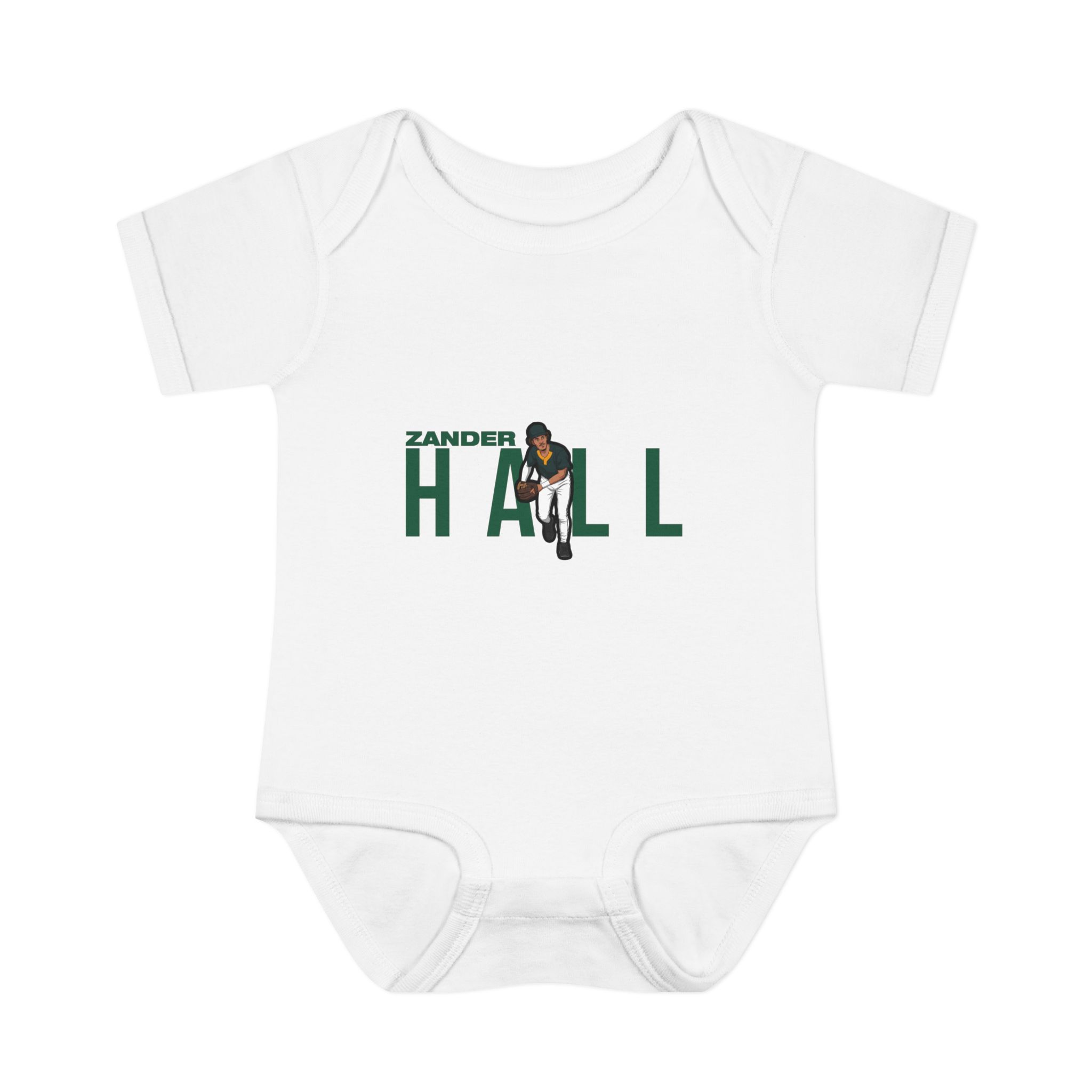 Baby Onesie — character_player_name in White