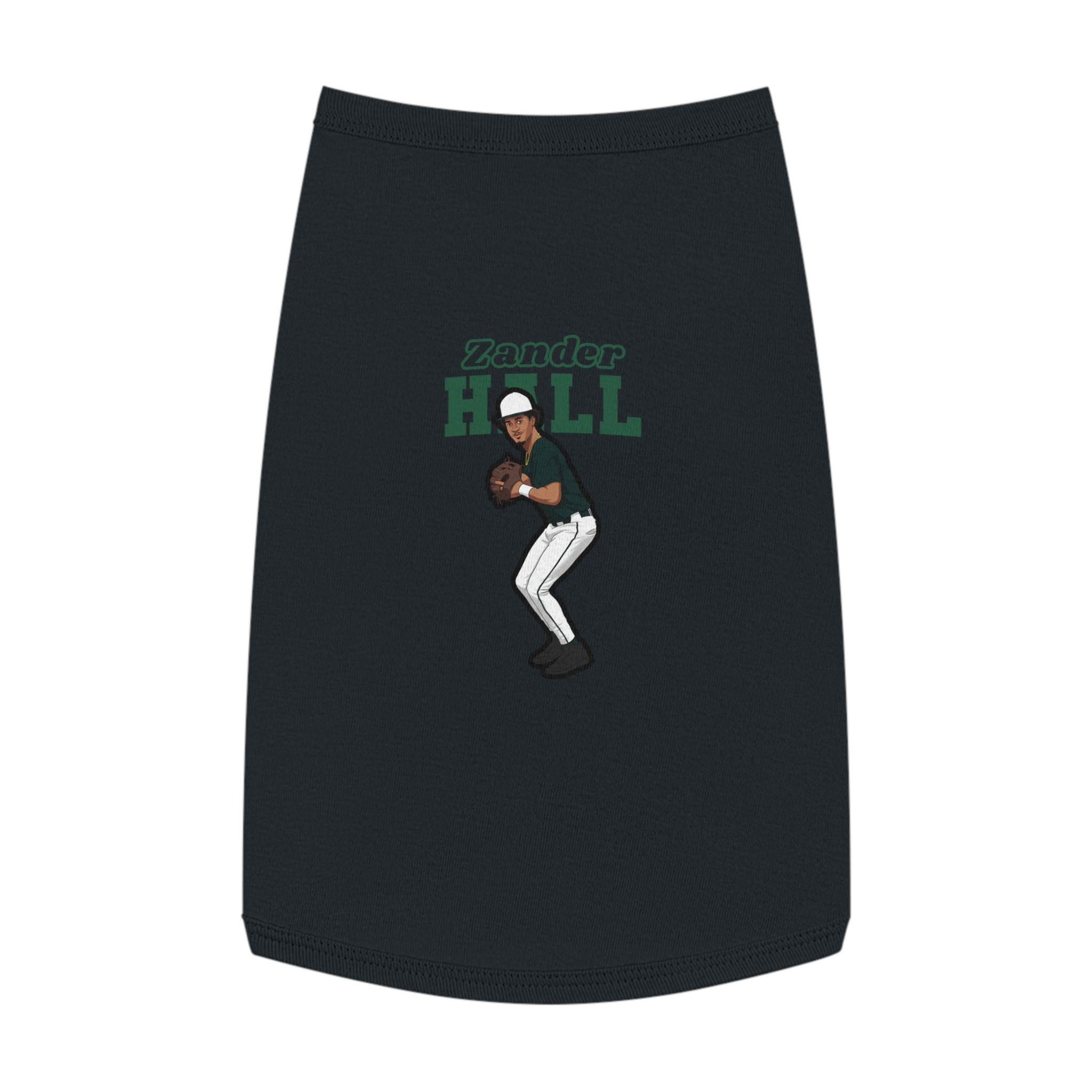 Pet Tank Top — character_name_arch in White