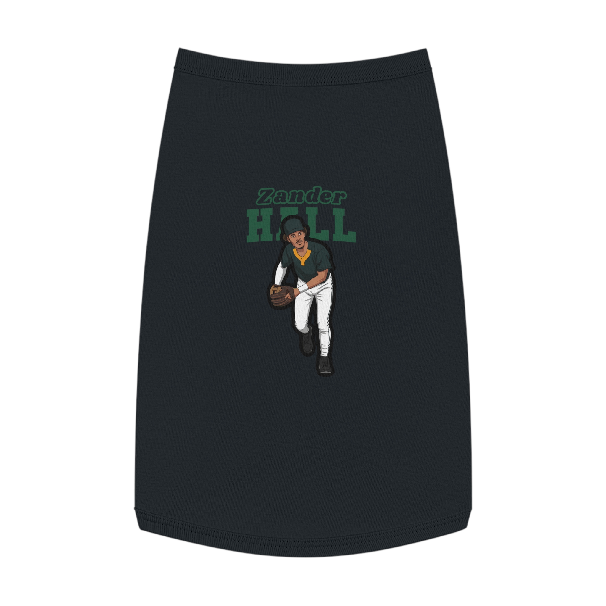 Pet Tank Top — character_name_arch in Black