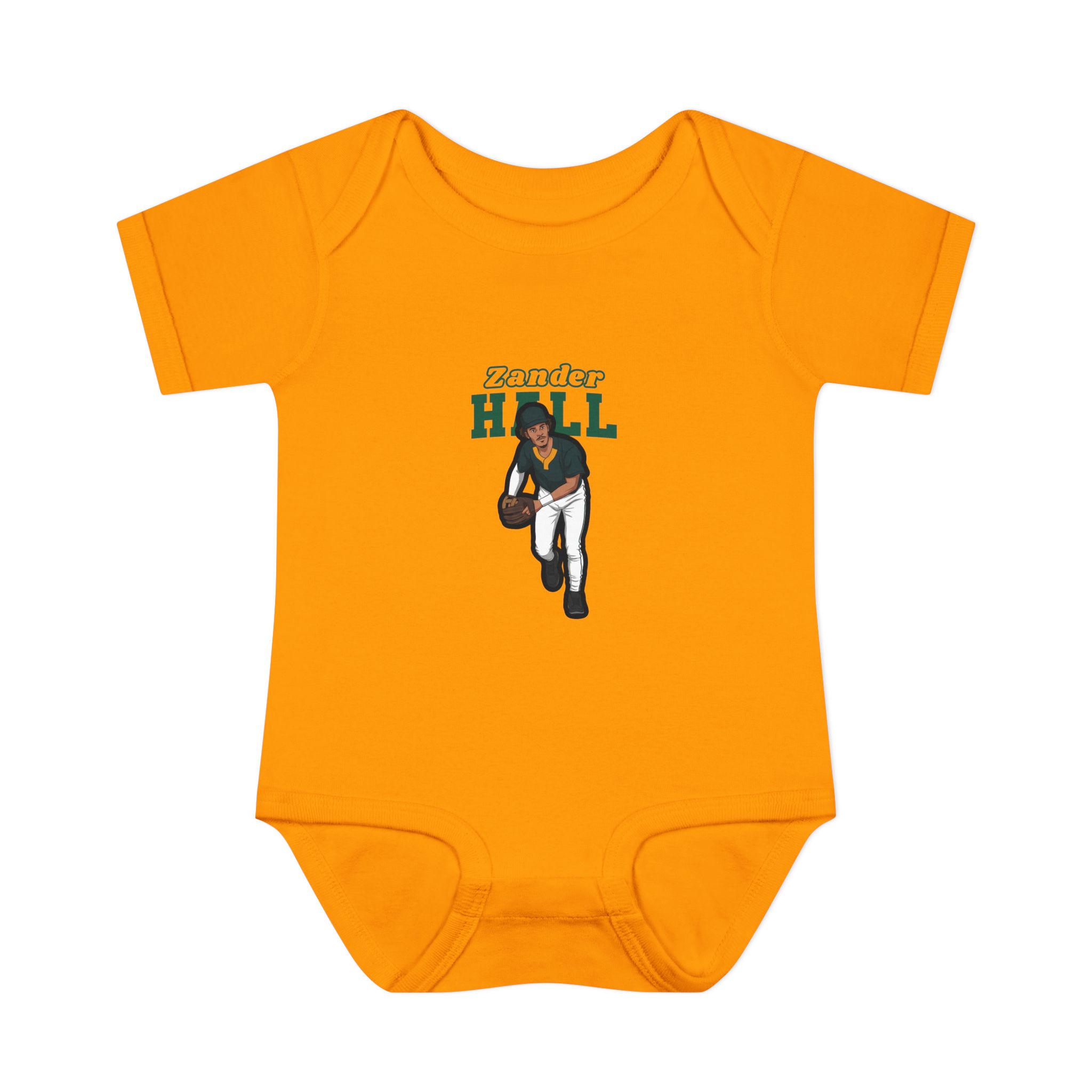 Baby Onesie — character_name_arch in Gold
