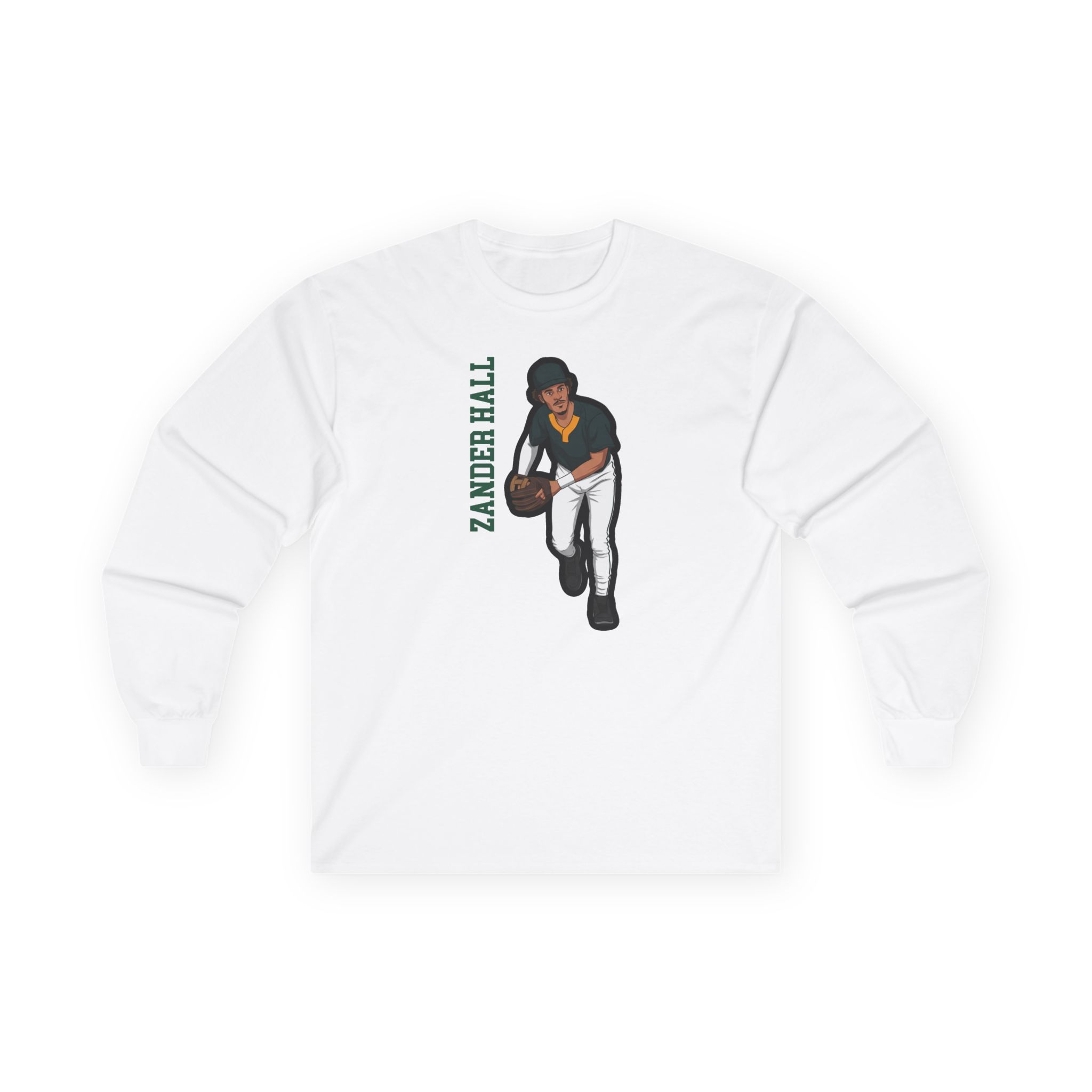 Long Sleeve Tee — character_name_vertical in White