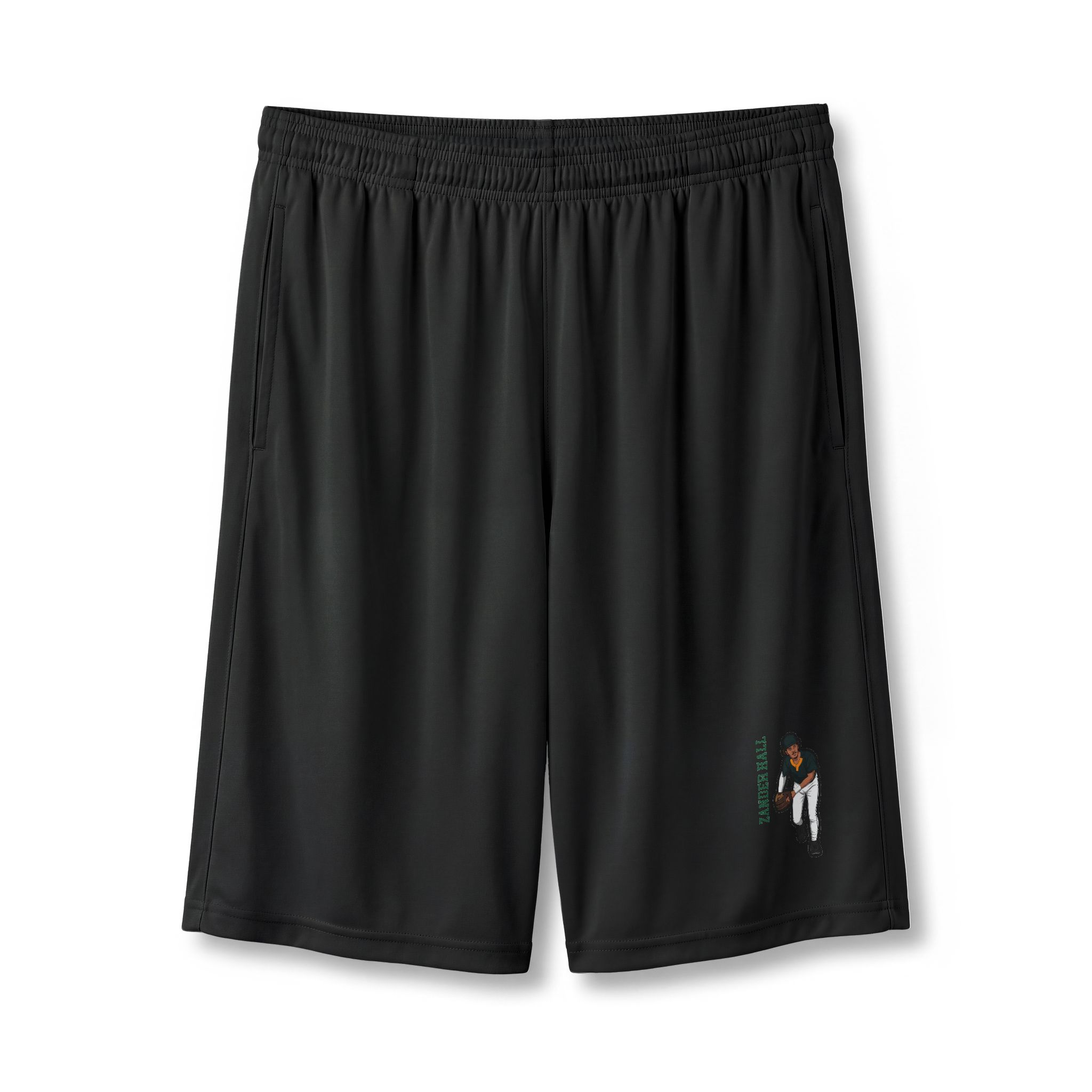 Shorts — character_name_vertical in Black