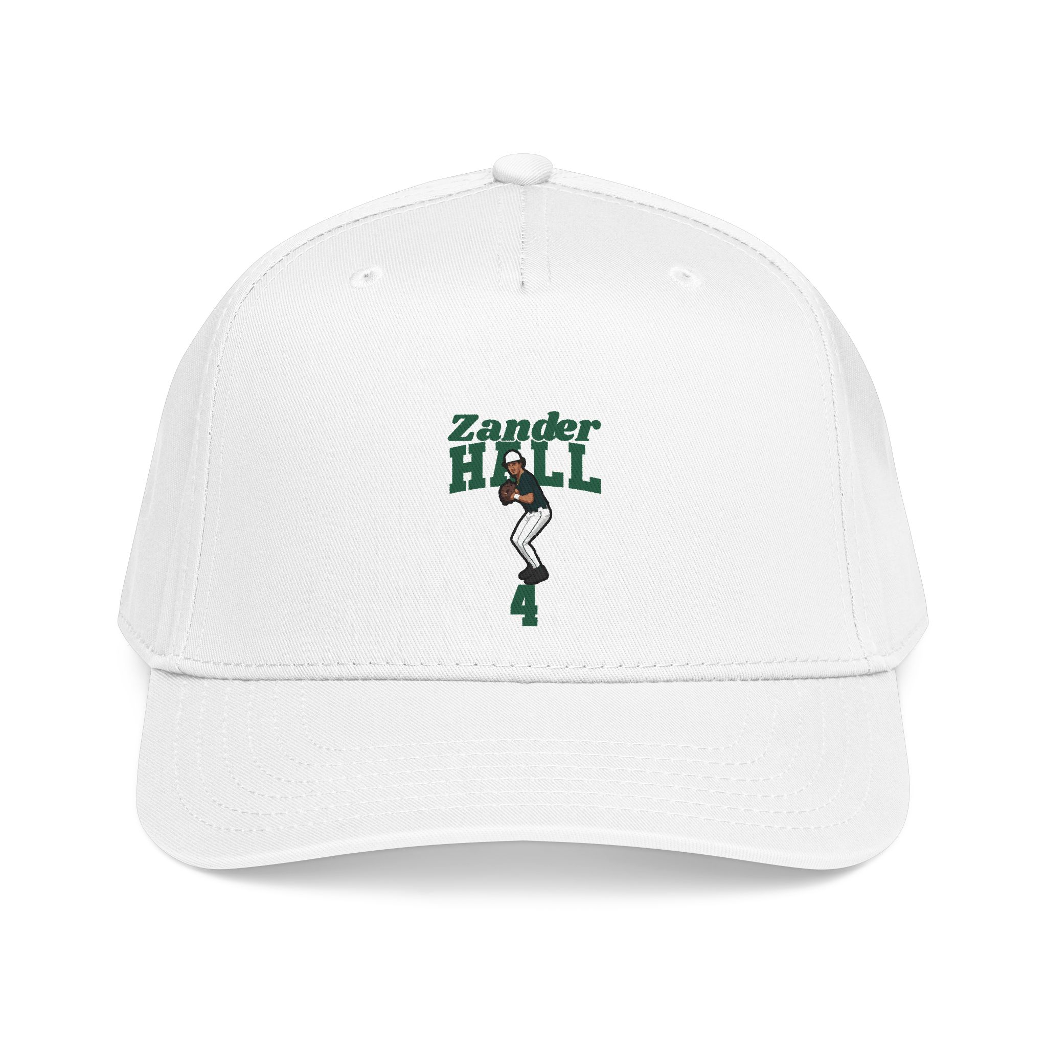 Baseball Cap — character_signature_arch in White
