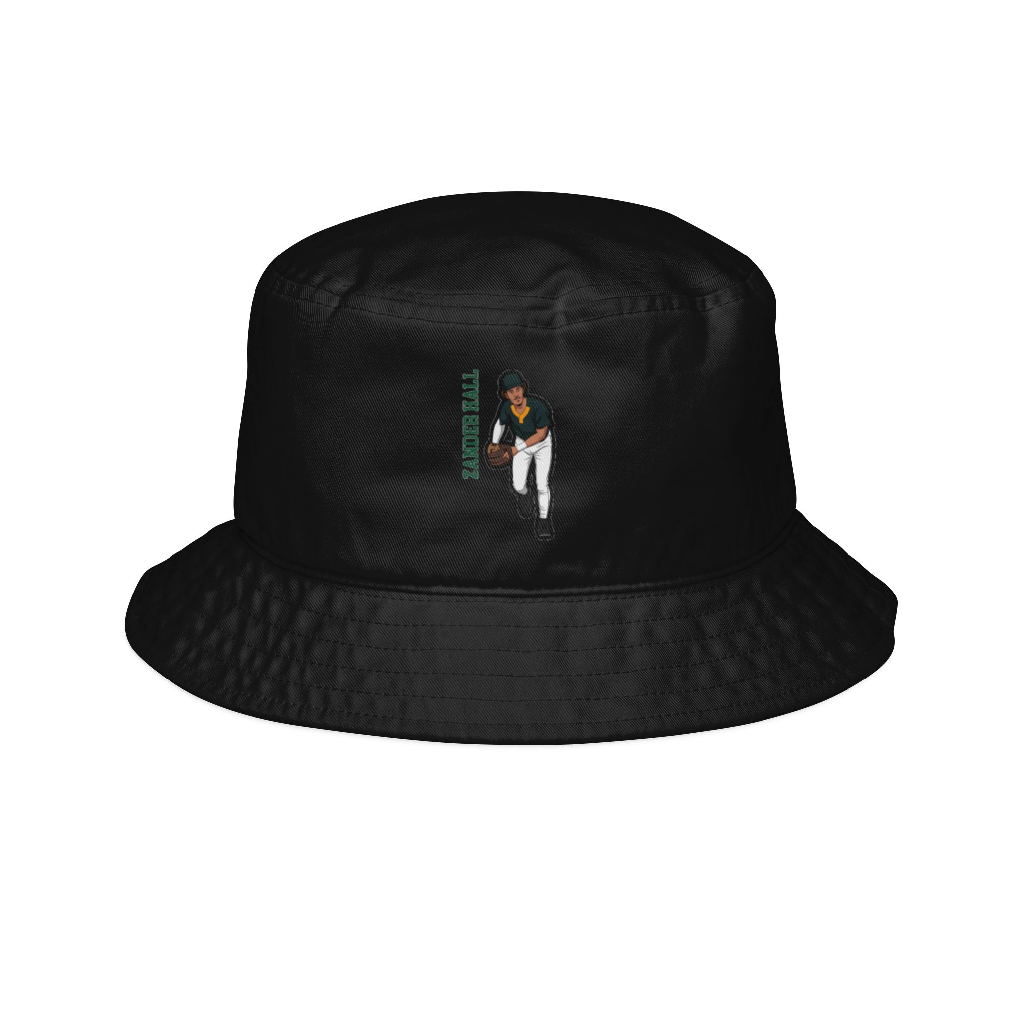 Bucket Hat — character_name_vertical in Black