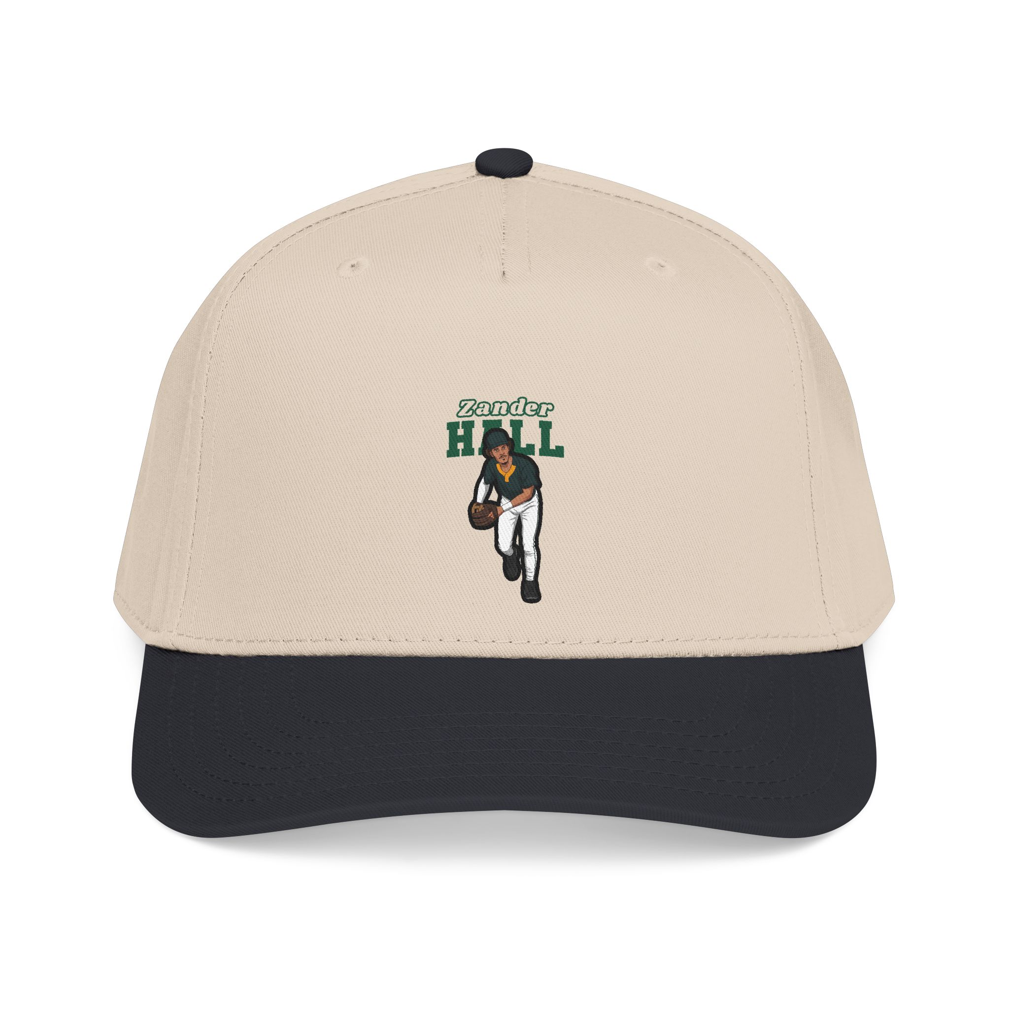 Baseball Cap — character_name_arch in Black / Natural