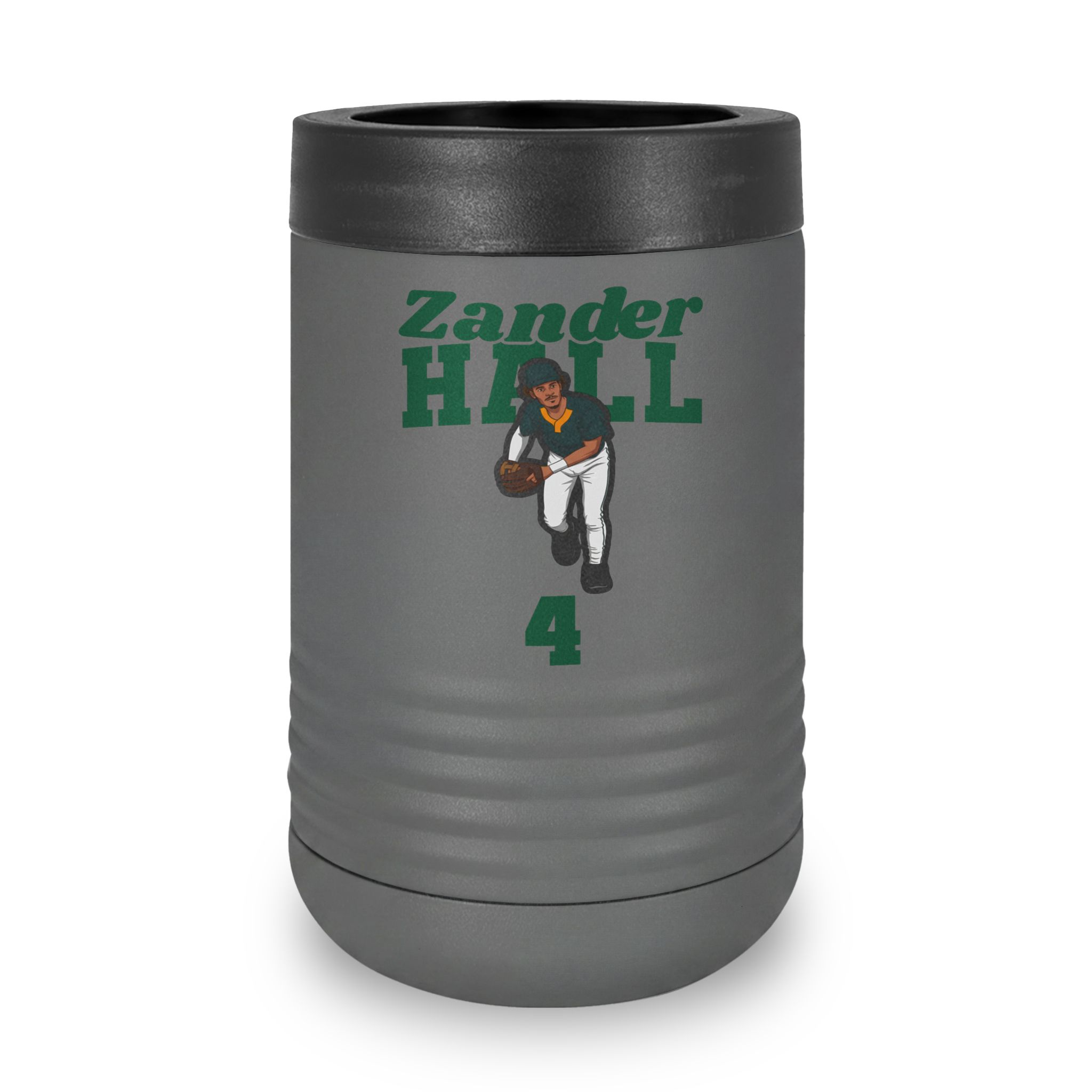 Stainless Can Cooler — character_signature_arch in Grey