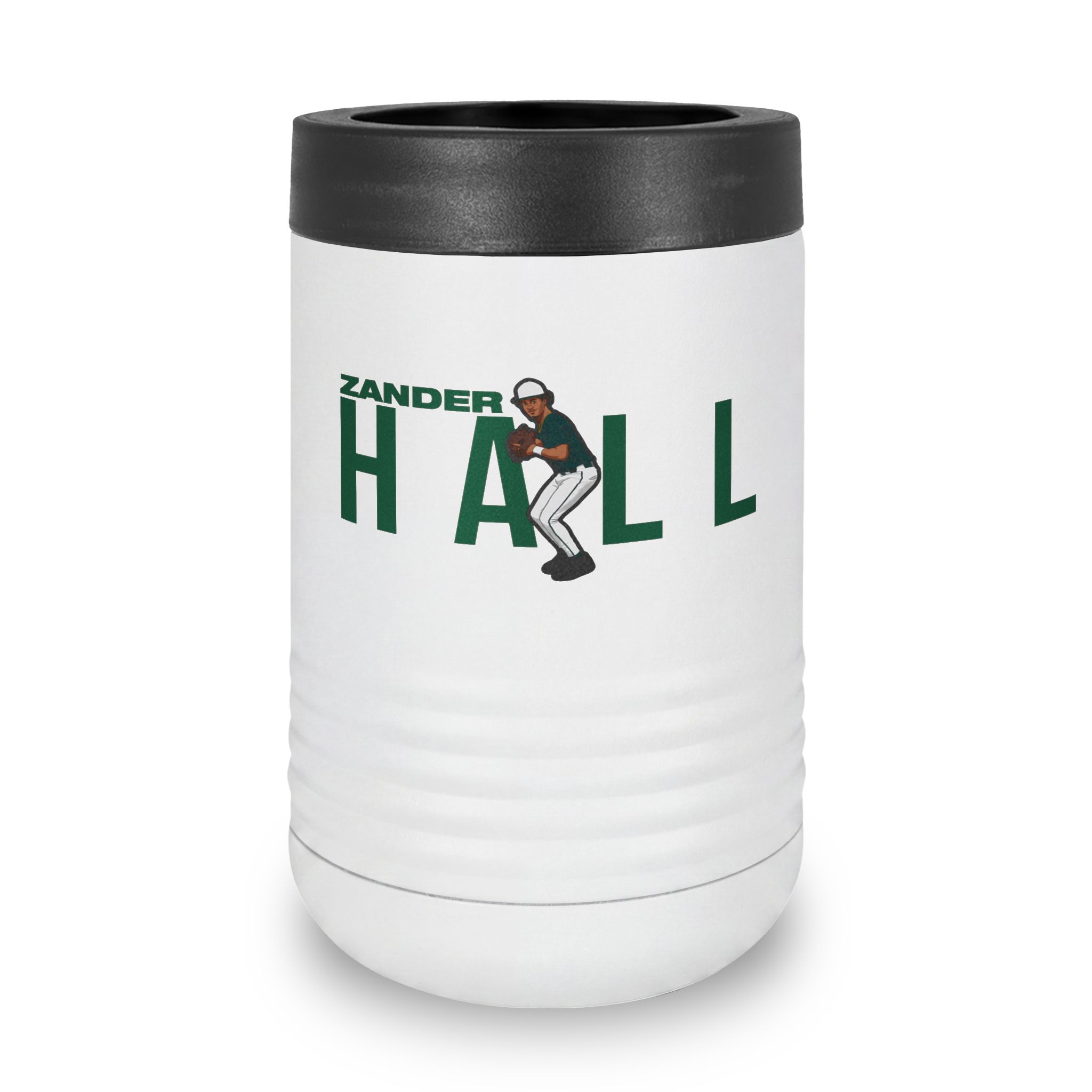 Stainless Can Cooler — character_player_name in White