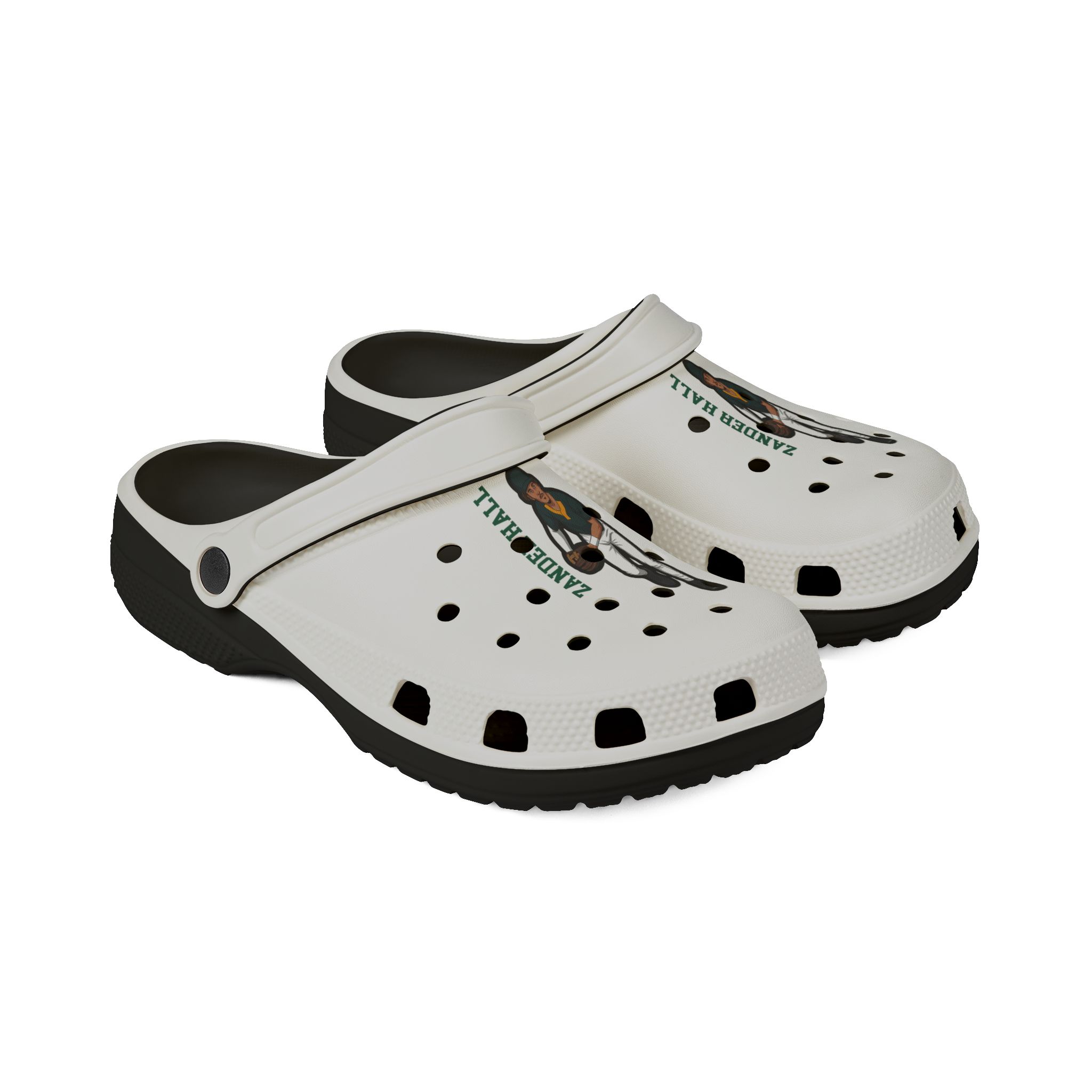 Rubber Clogs — character_name_vertical in Black