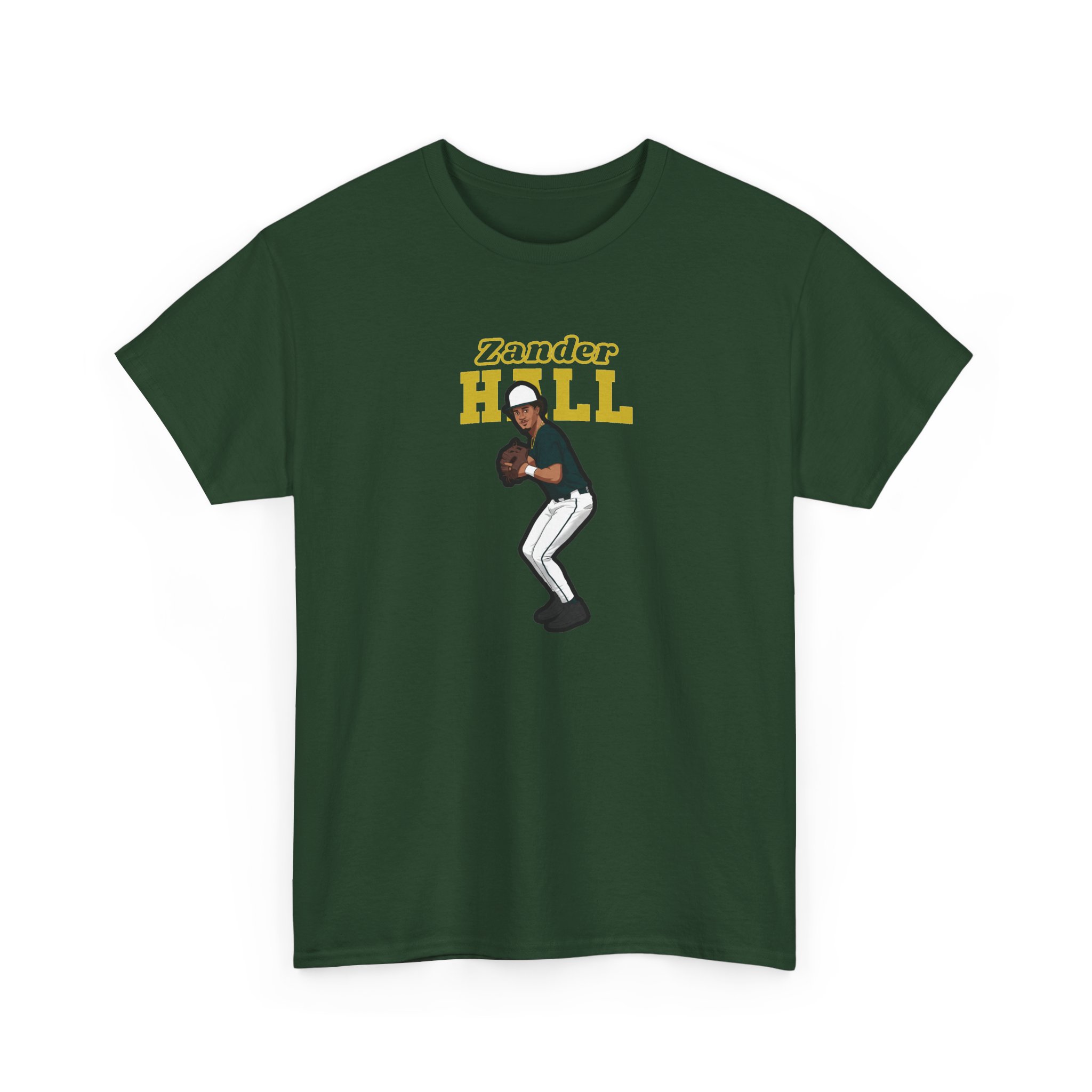 Tee — character_name_arch in Green
