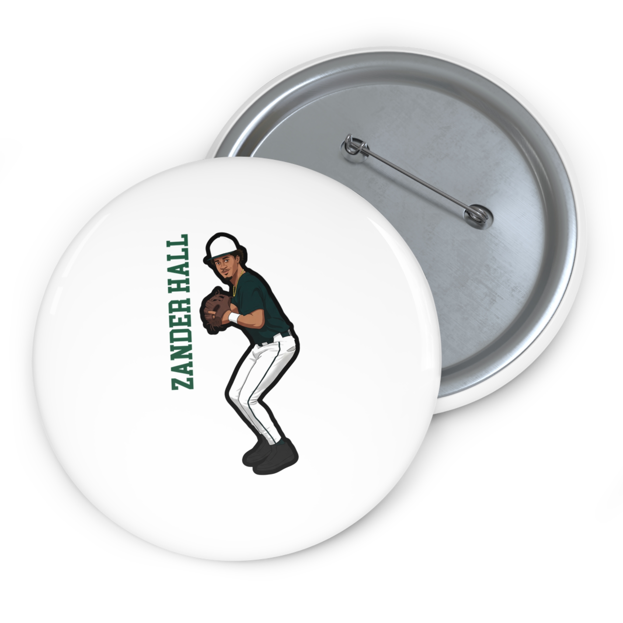 Game Day Pin — character_name_vertical in Classic