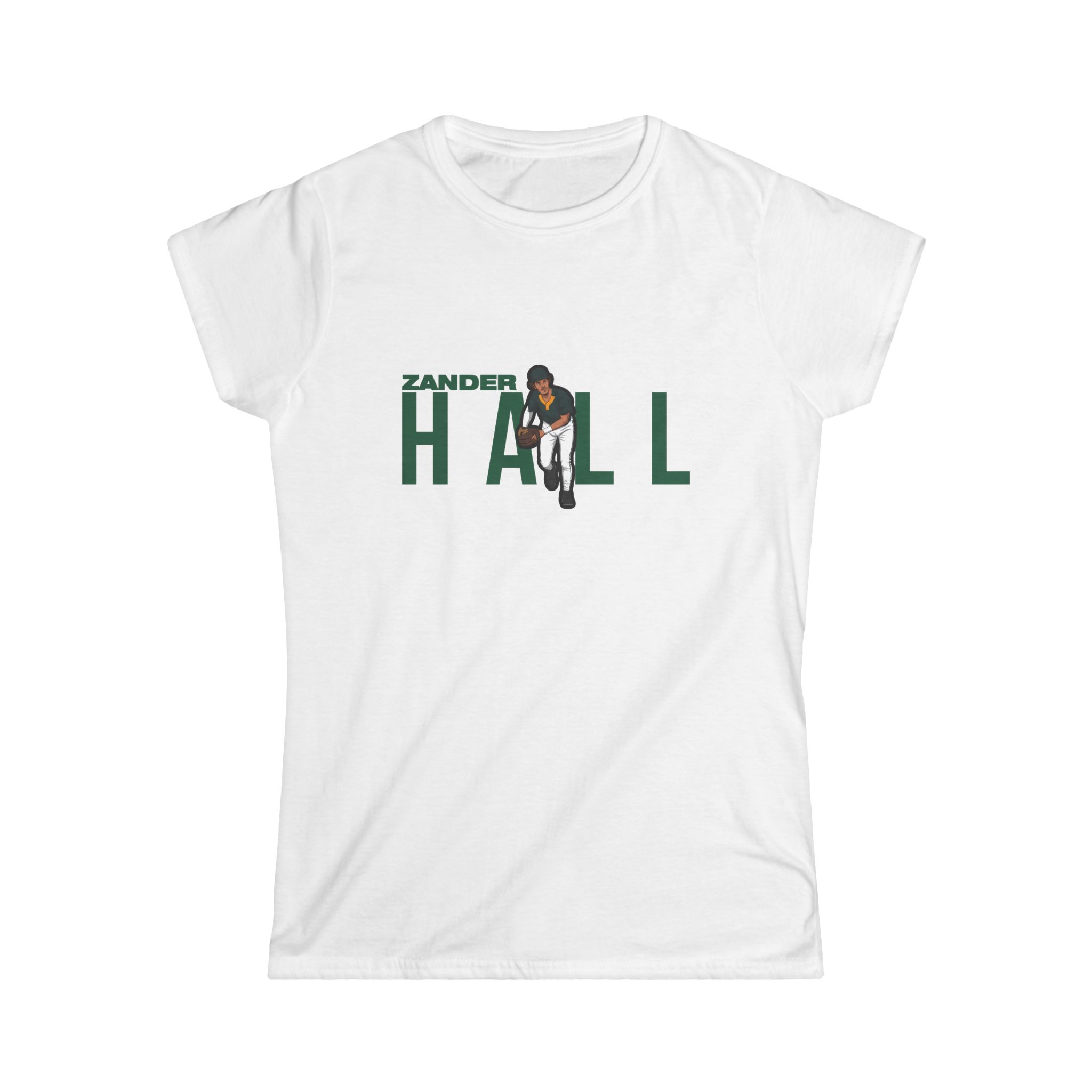Women's Softstyle Tee — character_player_name in White