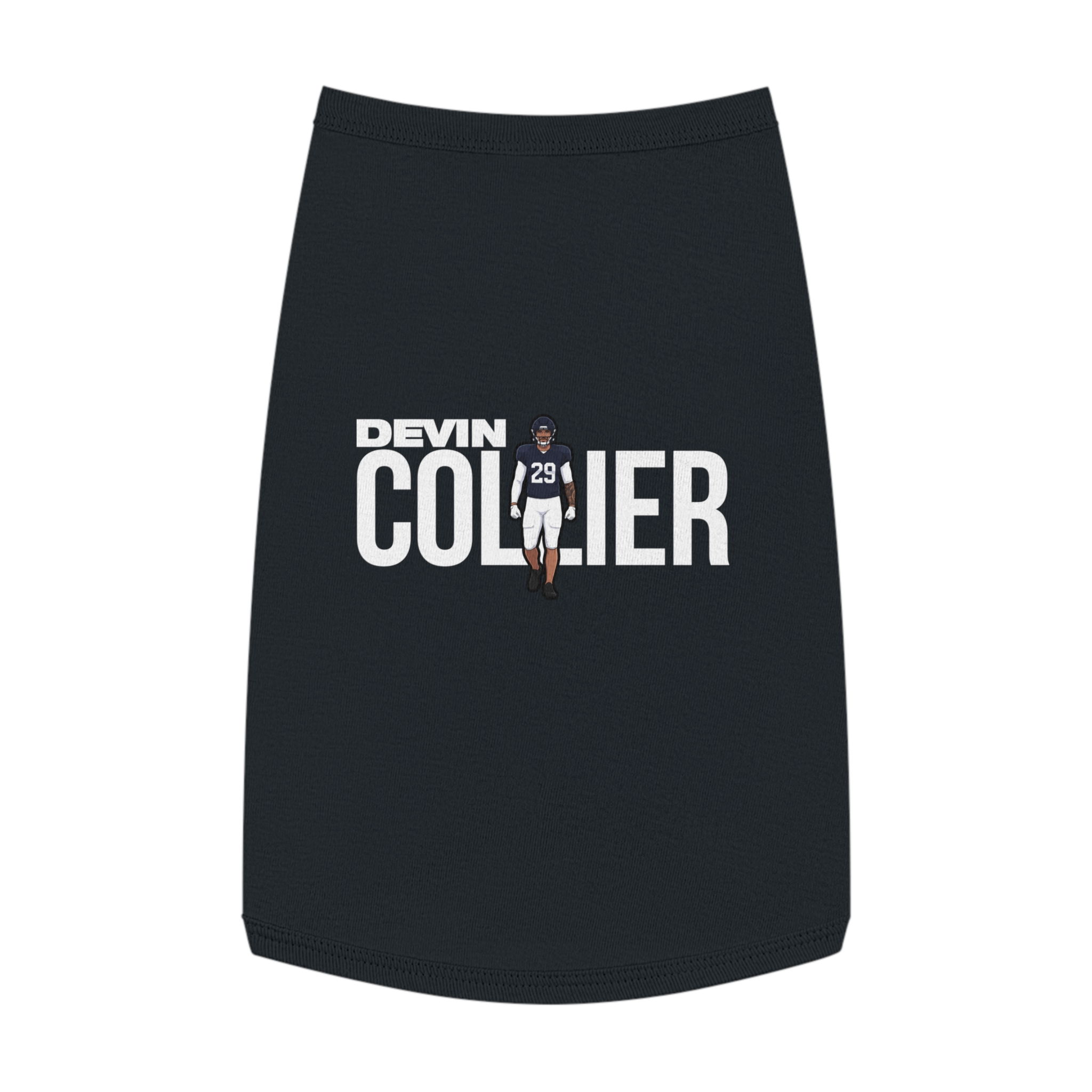 Pet Tank Top — character_player_name in Black