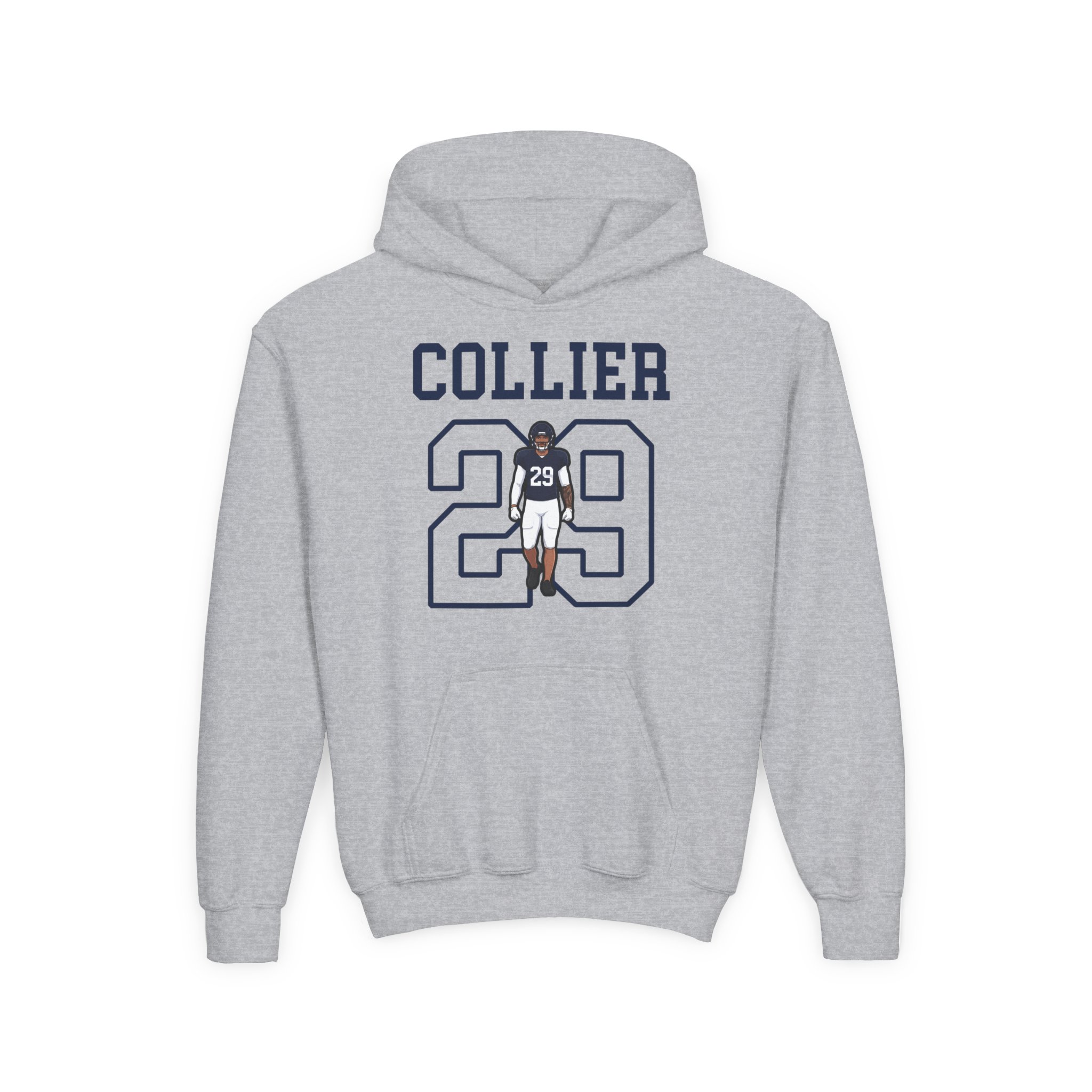 Youth Hoodie — character_shirsey in Grey