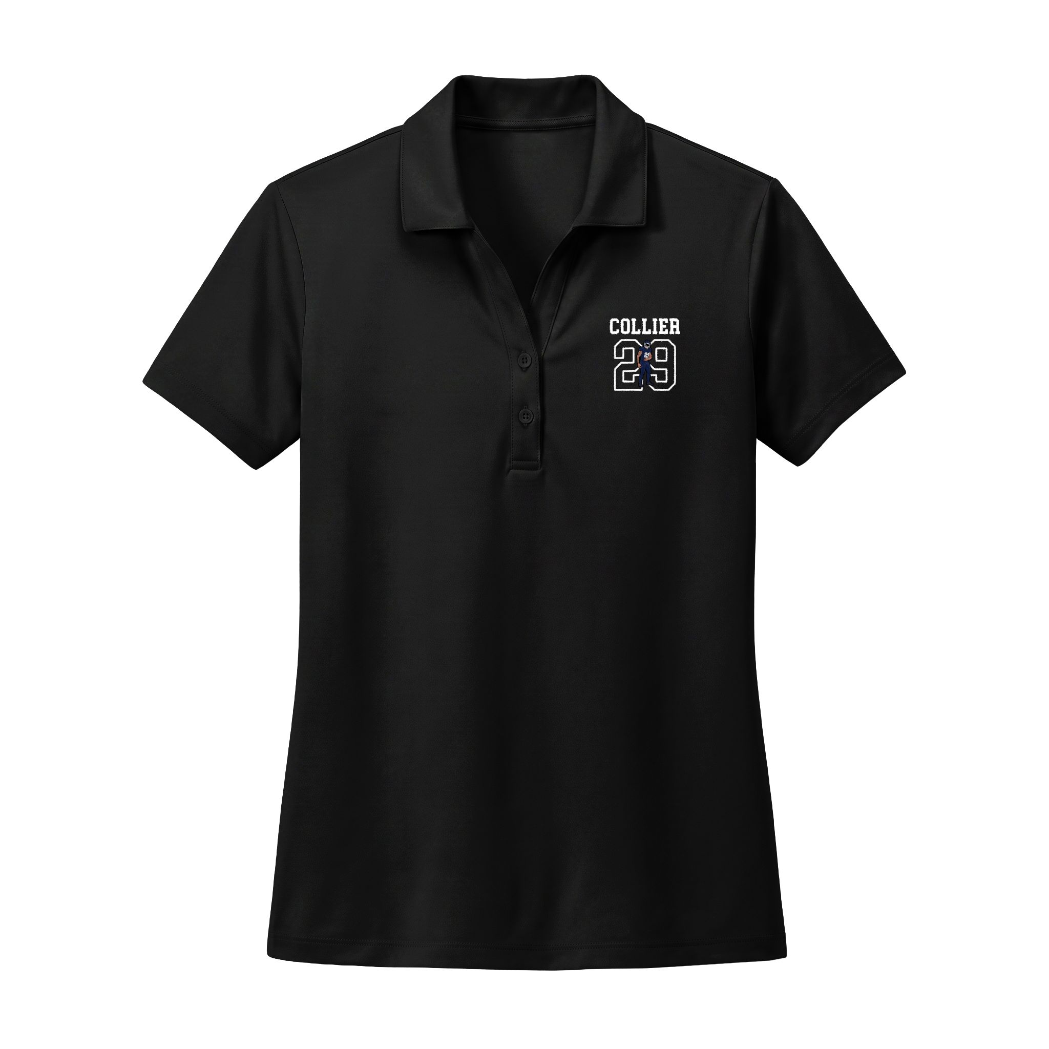Women's Polo — character_shirsey in Black