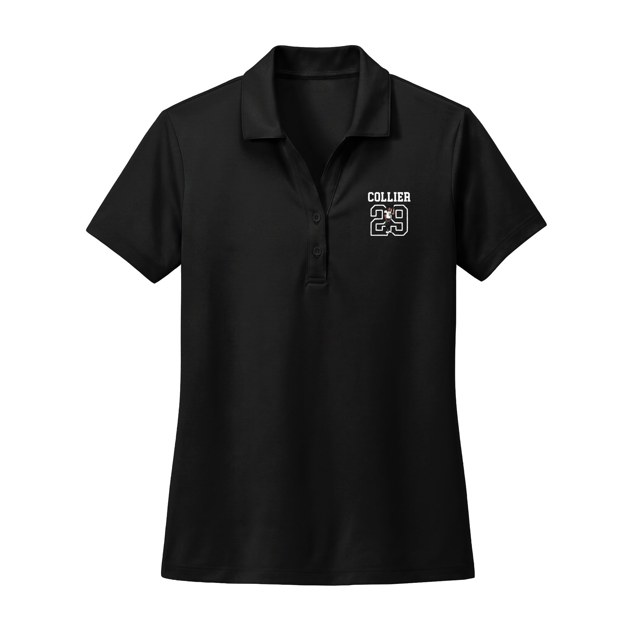 Women's Polo — character_shirsey in Black