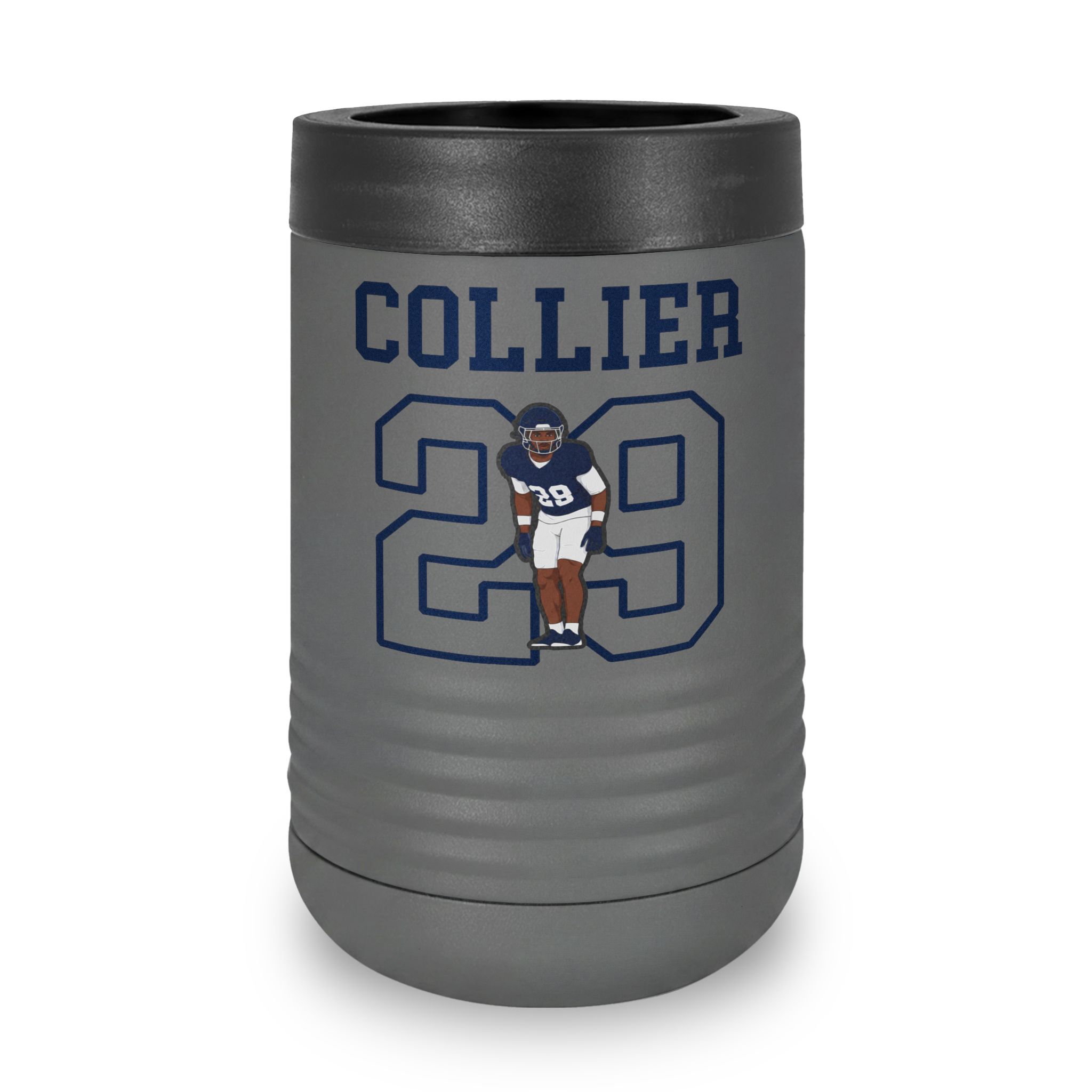 Stainless Can Cooler — character_shirsey in Grey