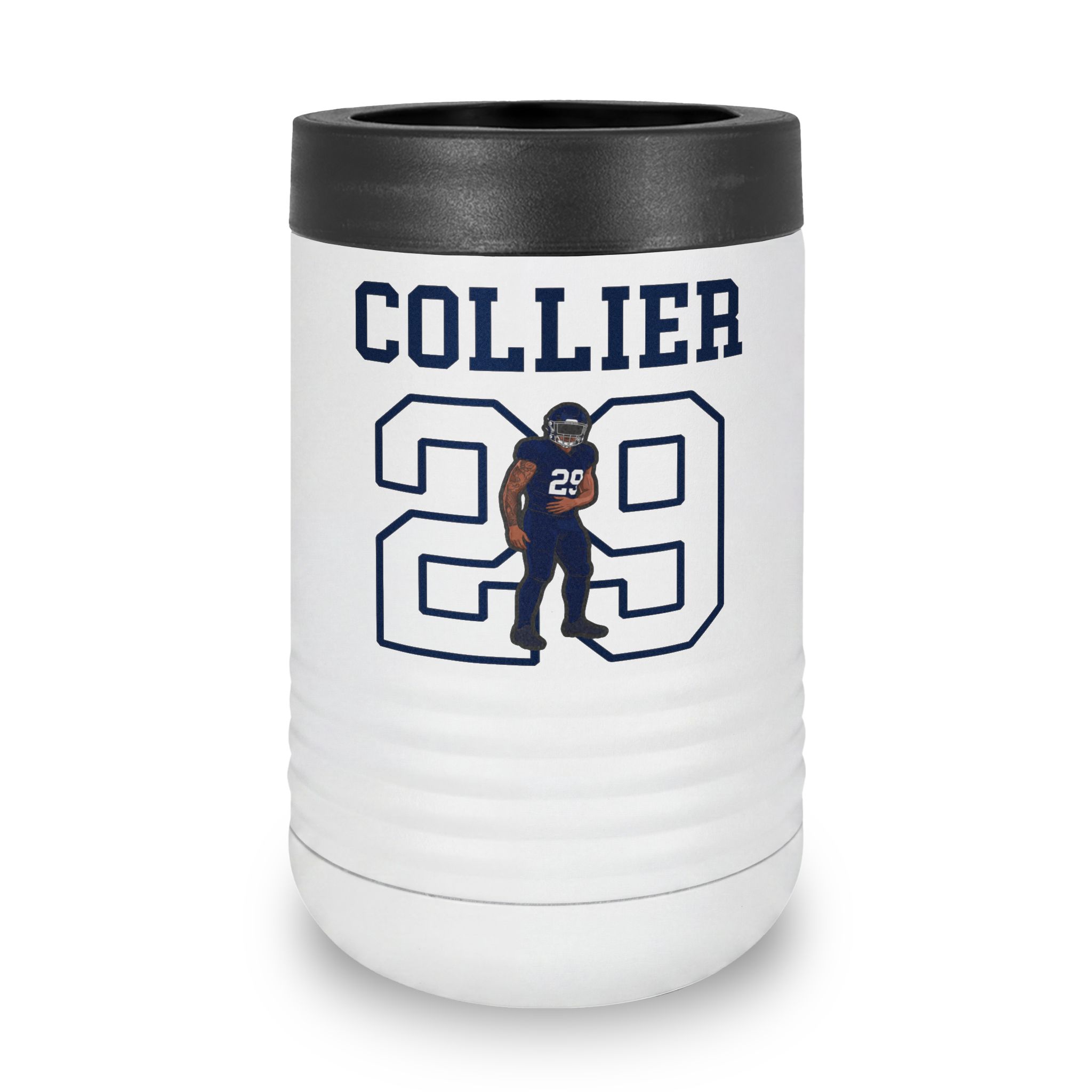 Stainless Can Cooler — character_shirsey in White