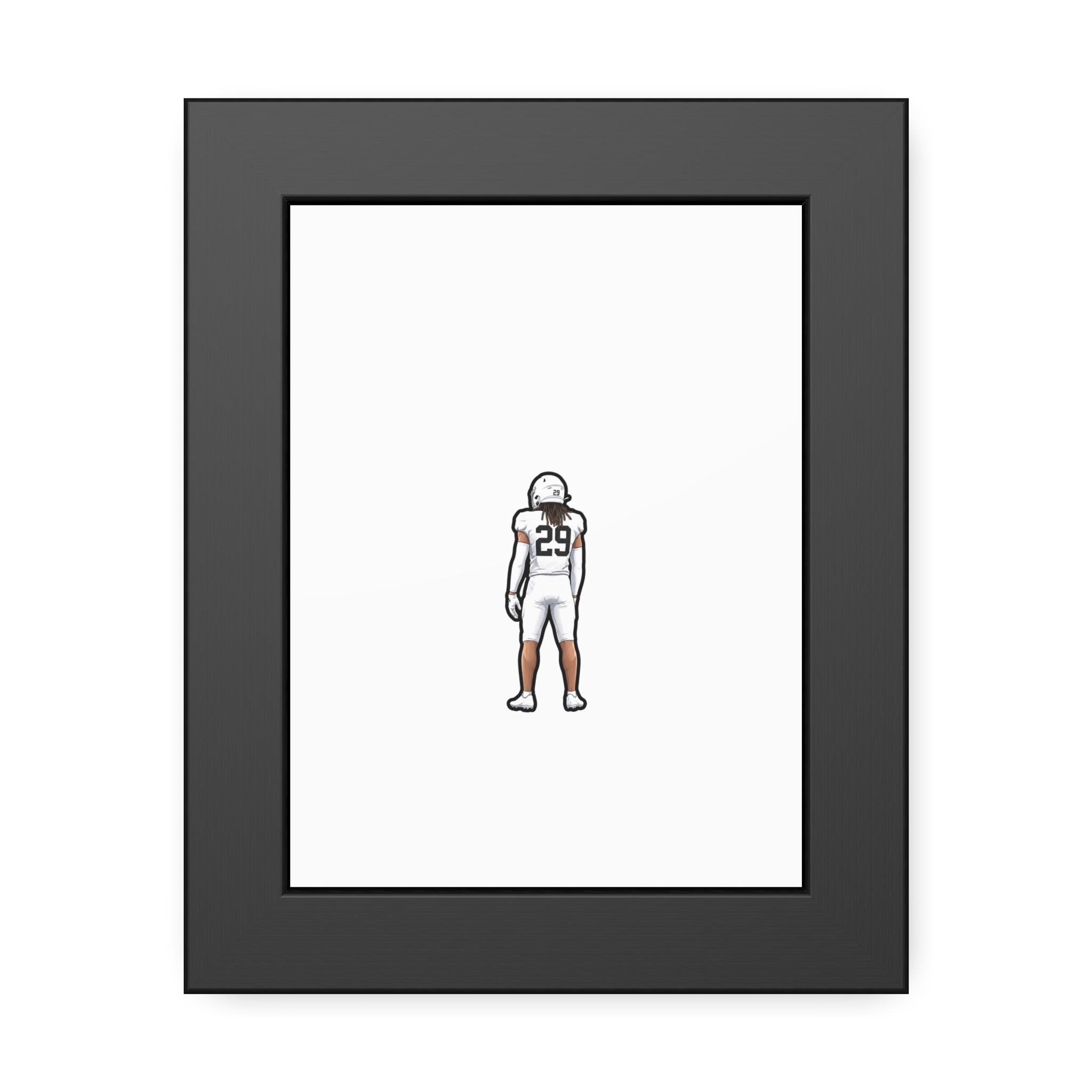 Framed Poster — character_shirsey in Black