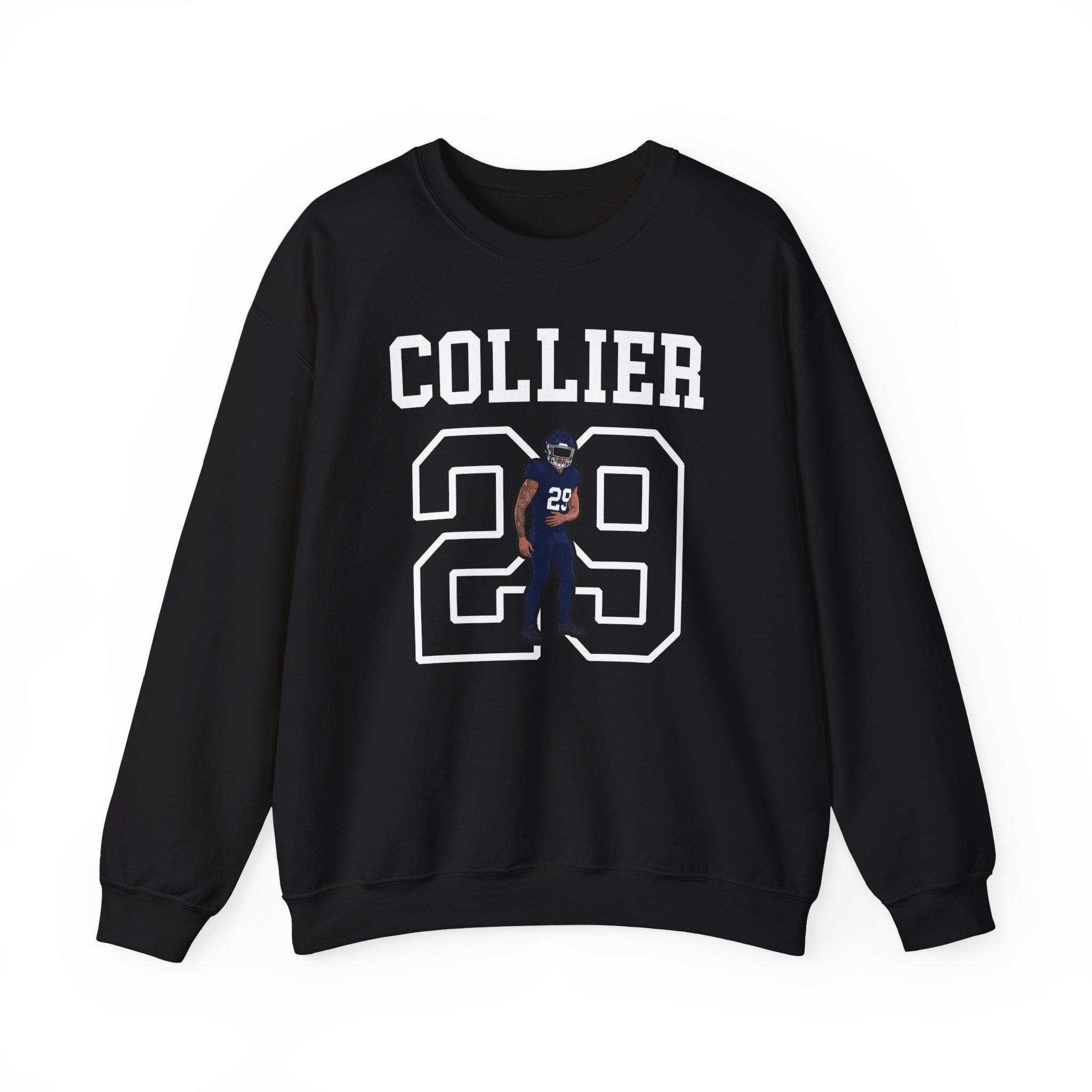 Crewneck Sweatshirt — character_shirsey in Black