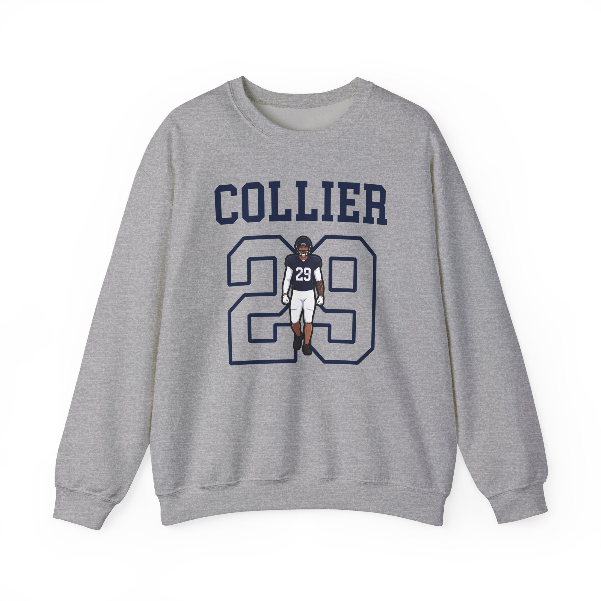 Crewneck Sweatshirt — character_shirsey in Grey