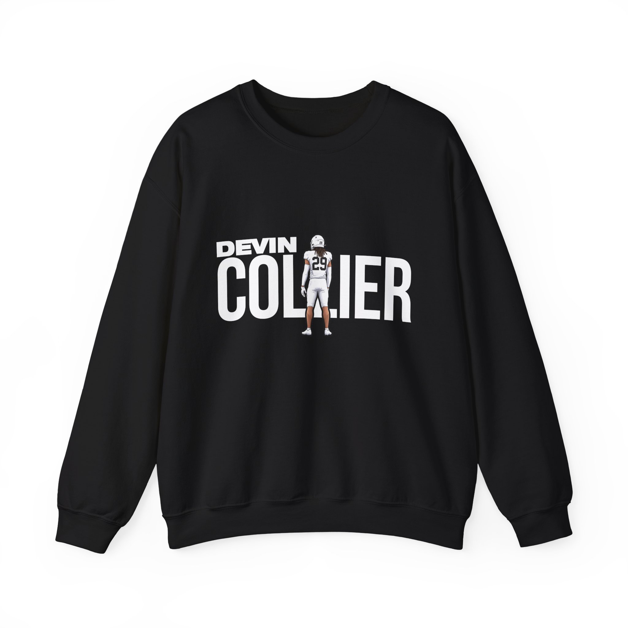 Crewneck Sweatshirt — character_player_name in Black