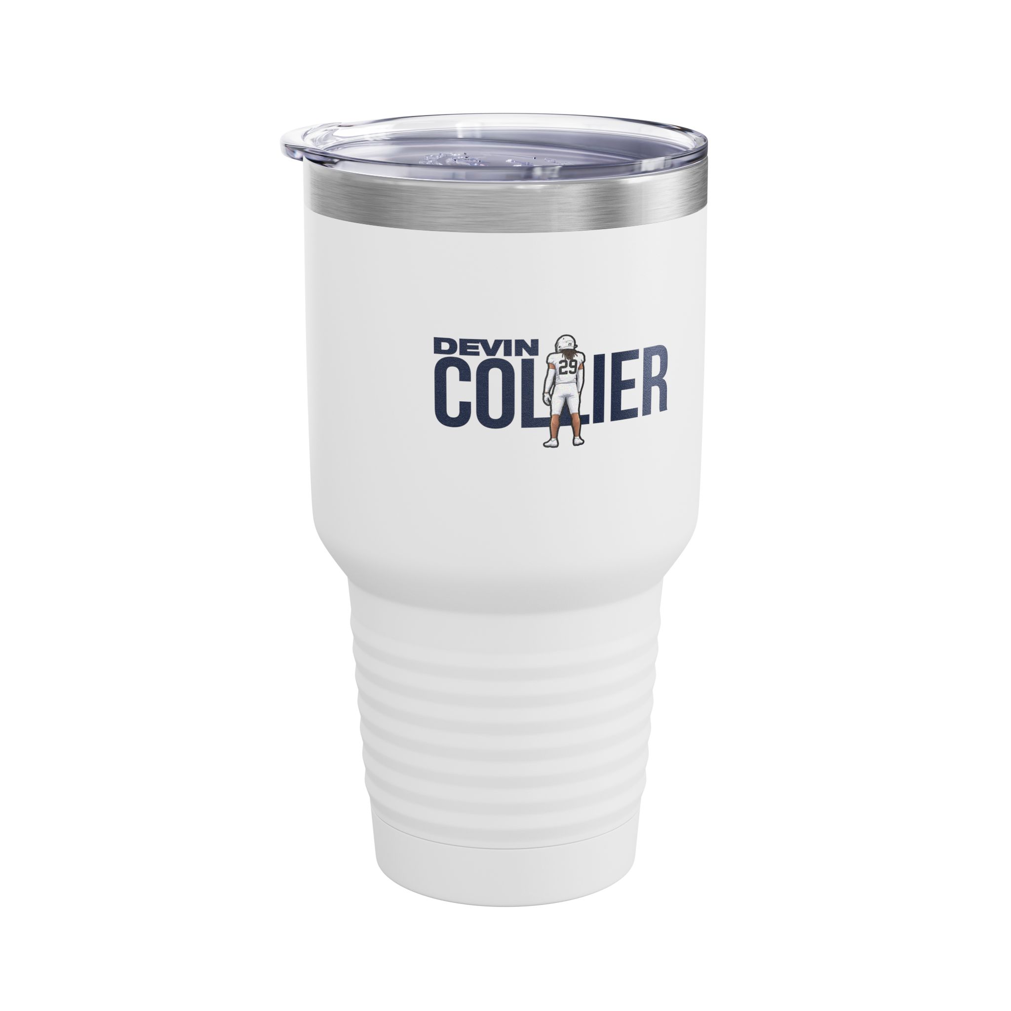 30oz Tumbler — character_player_name in White