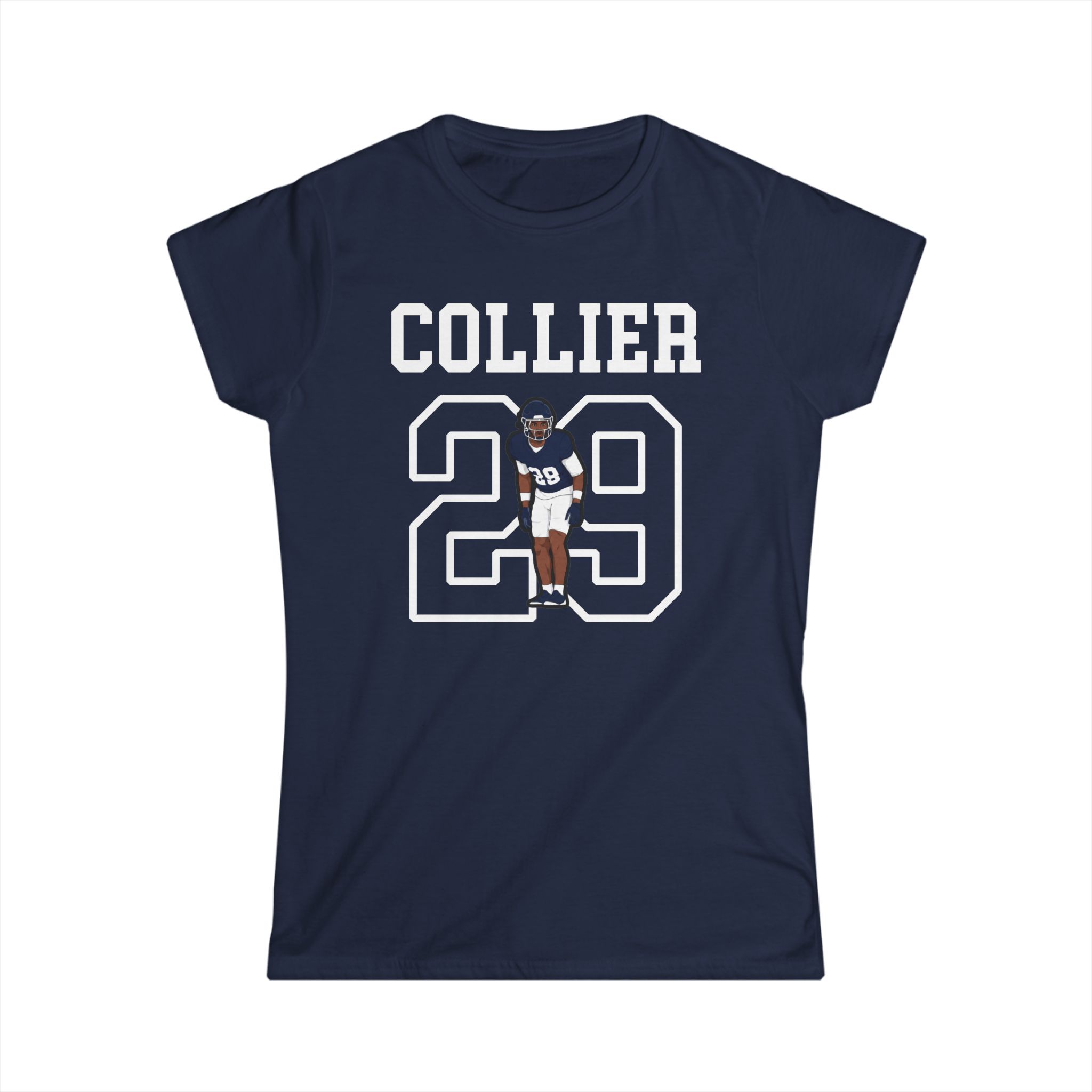 Women's Softstyle Tee — character_shirsey in Navy