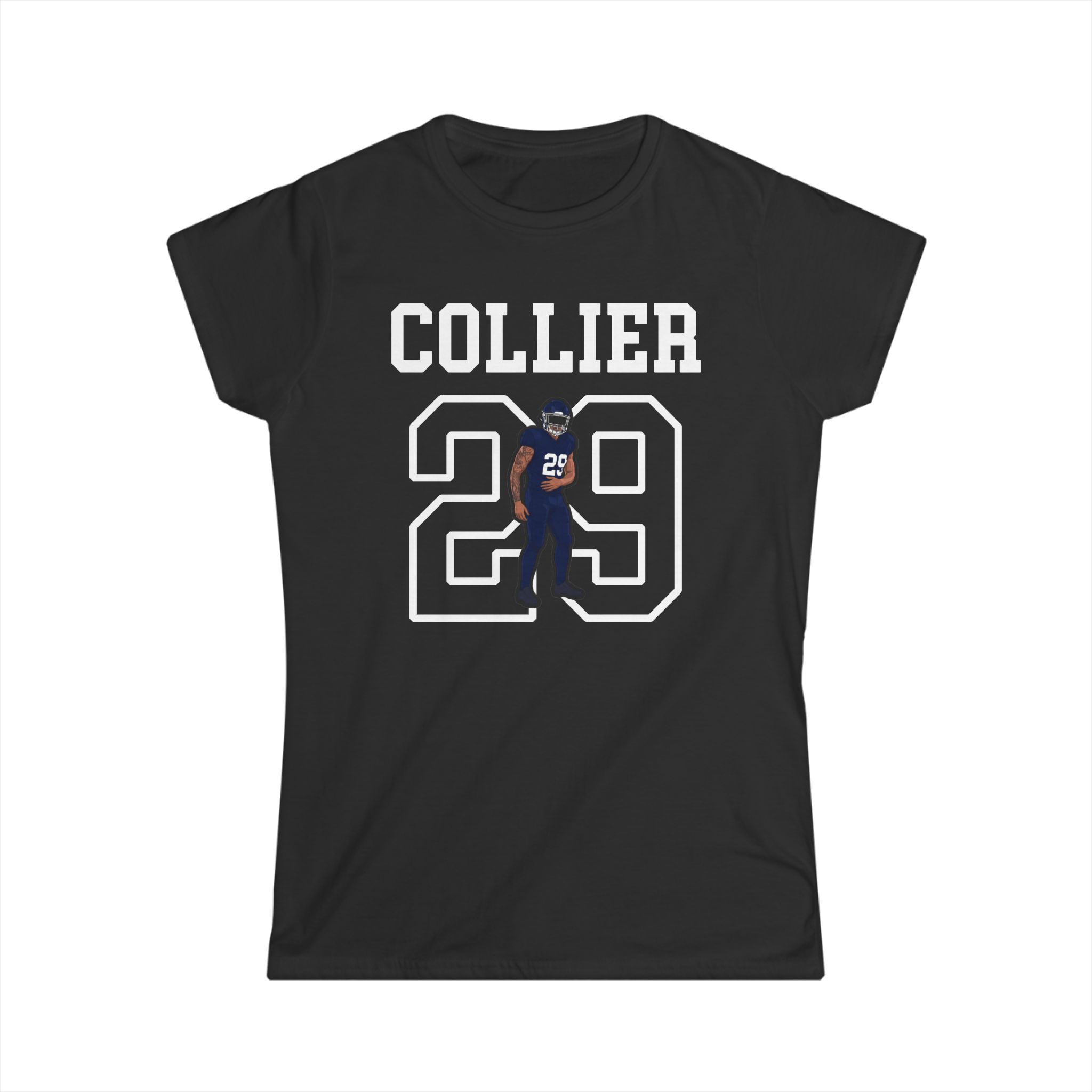 Women's Softstyle Tee — character_shirsey in Black