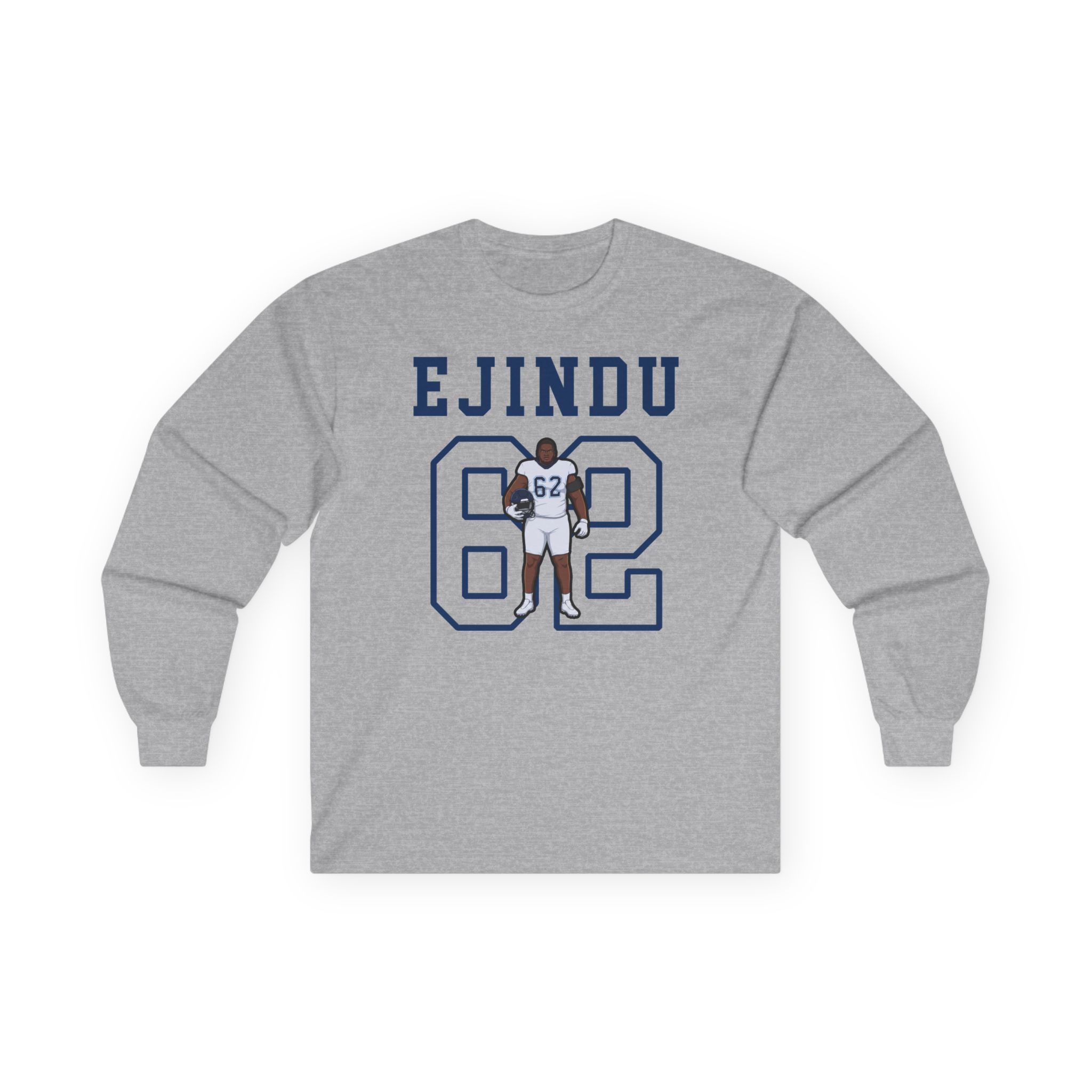 Long Sleeve Tee — character_shirsey in Grey