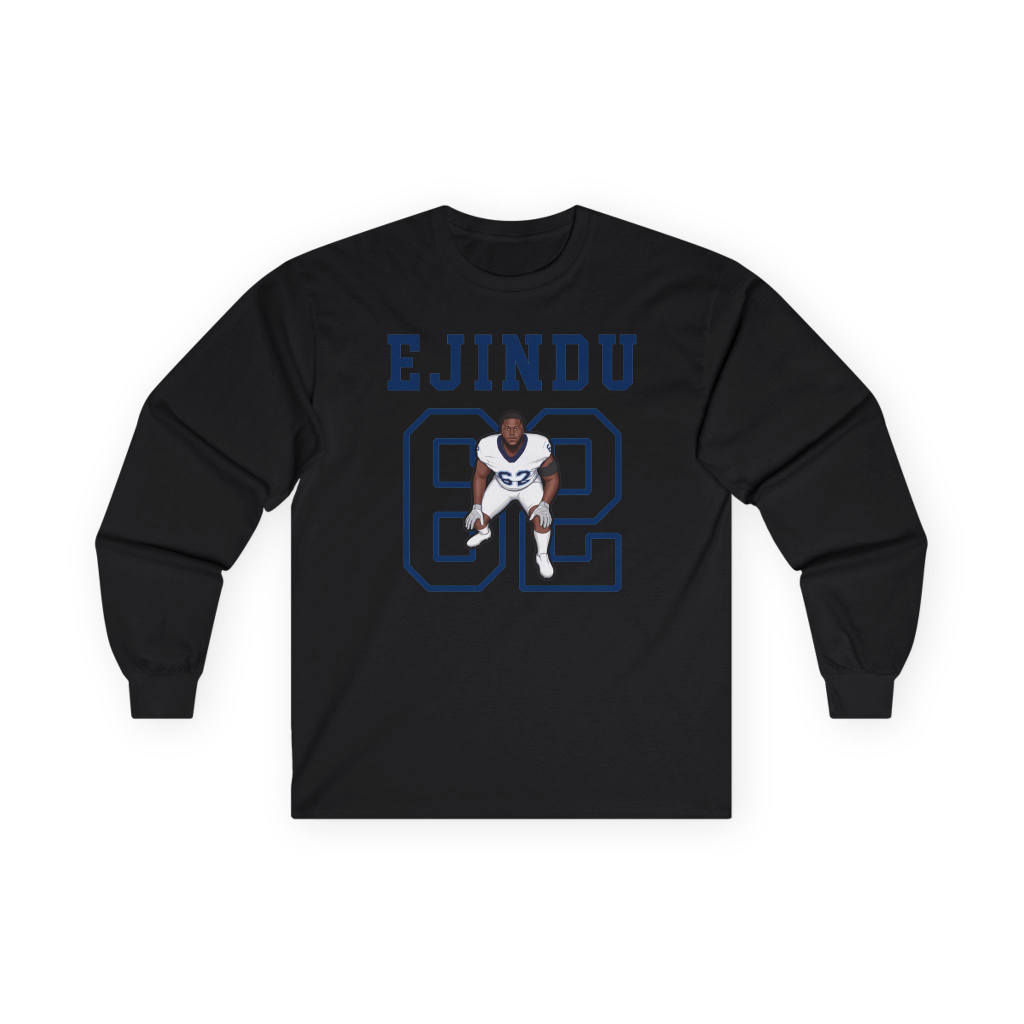 Long Sleeve Tee — character_shirsey in Black