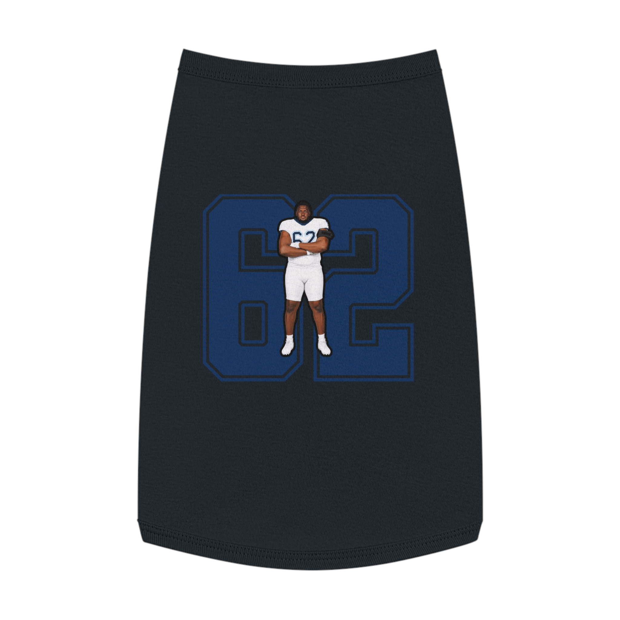 Pet Tank Top — character_number in Black