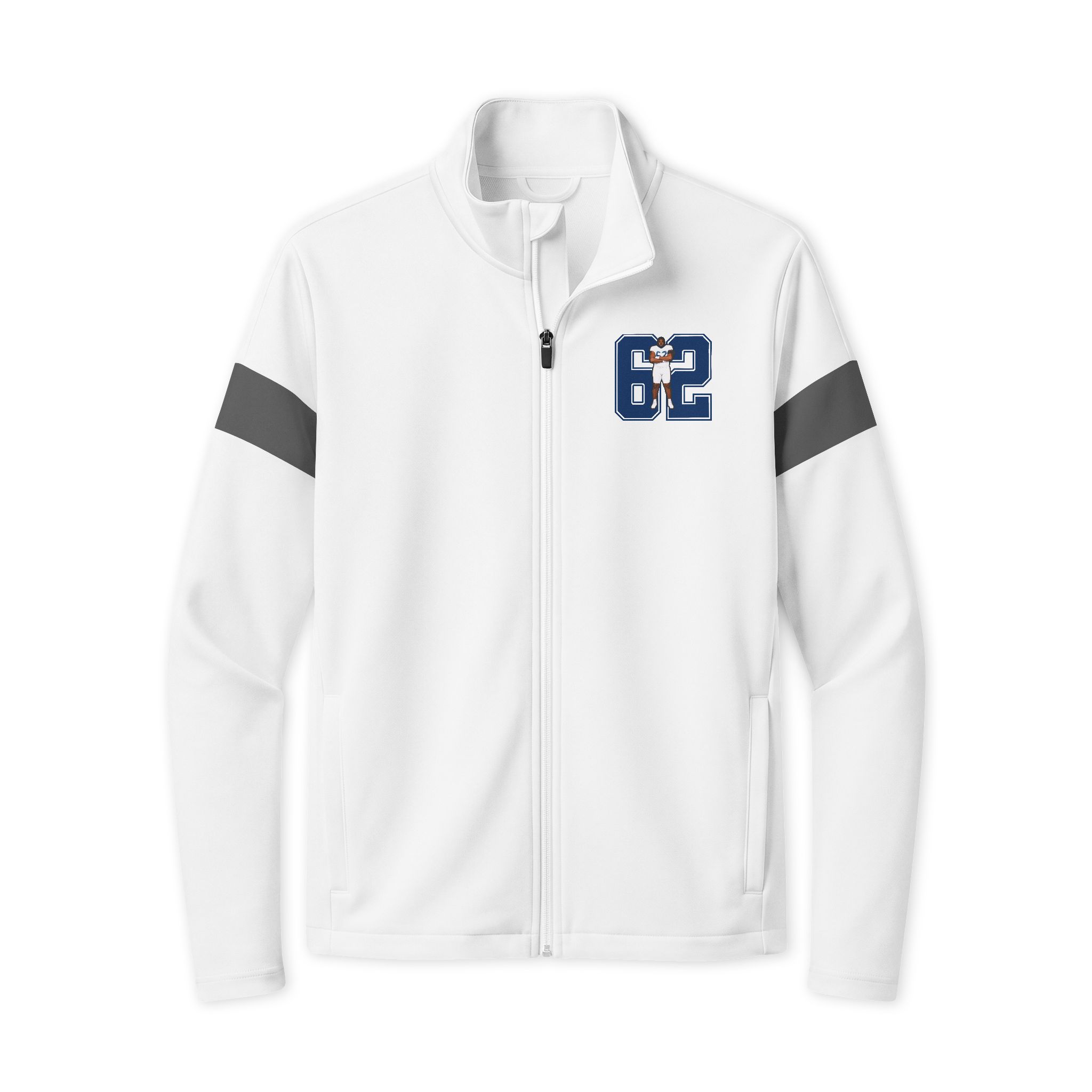 Travel Full-Zip Jacket — character_number in White/ Iron Grey