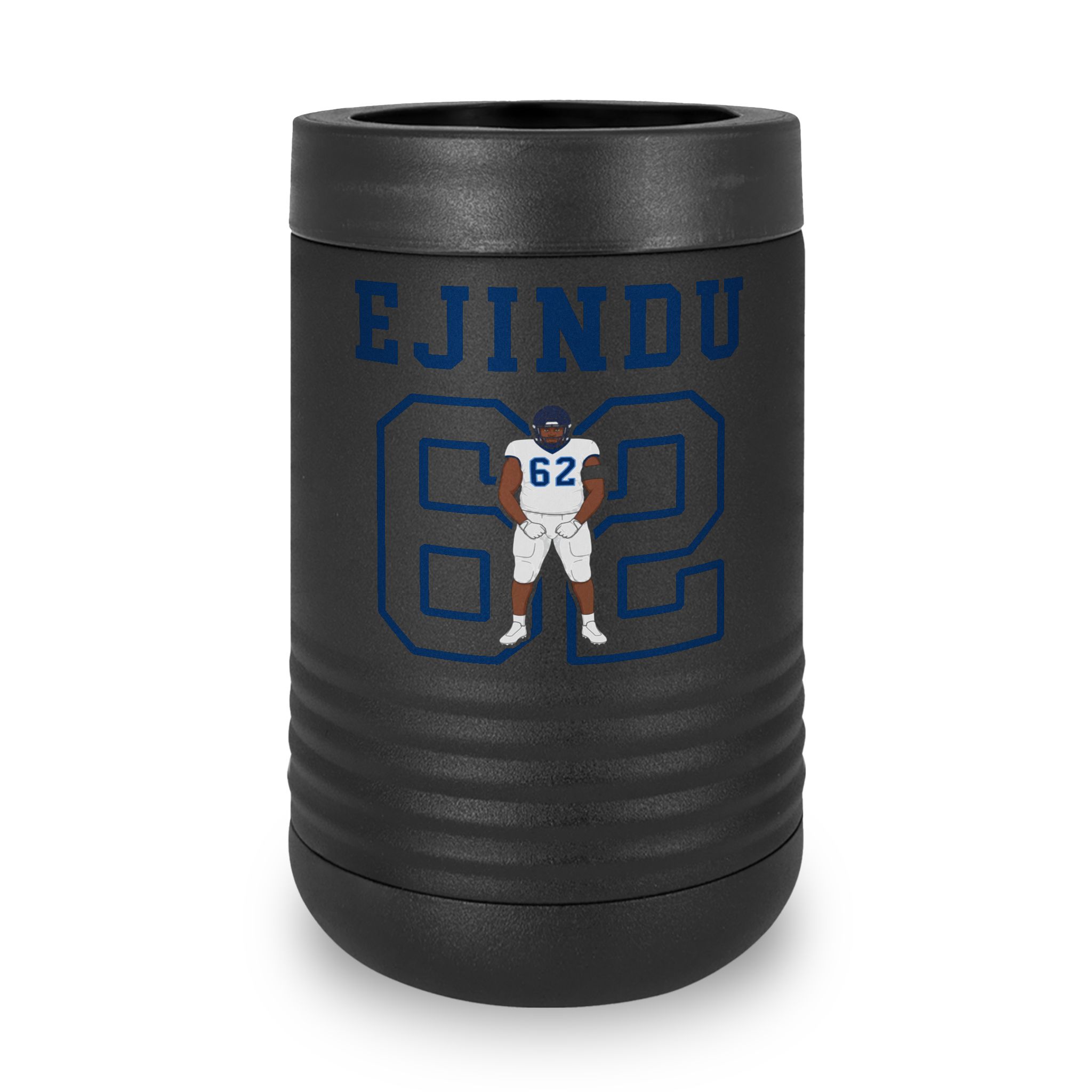 Stainless Can Cooler — character_shirsey in Black