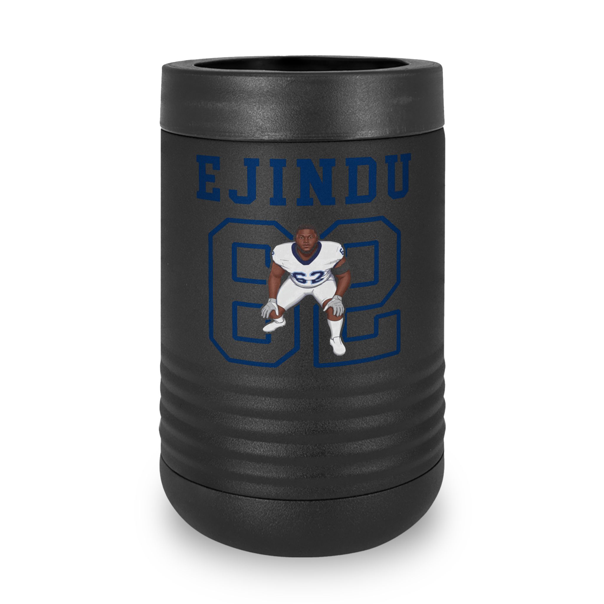 Stainless Can Cooler — character_shirsey in Black