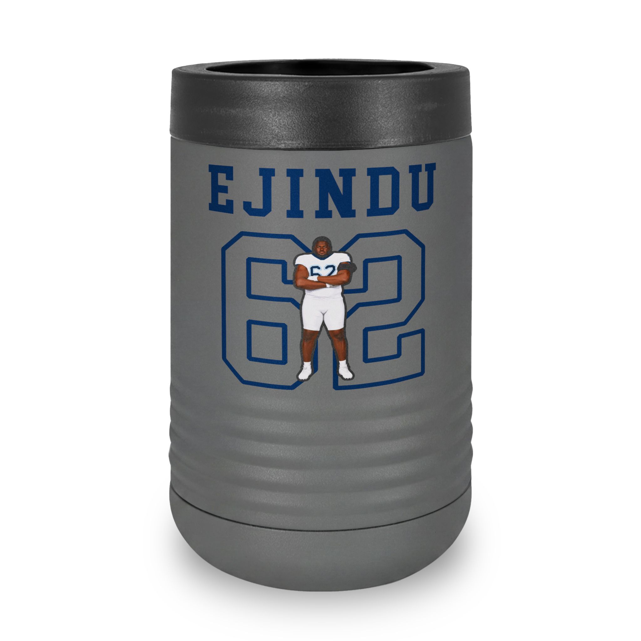 Stainless Can Cooler — character_shirsey in Grey
