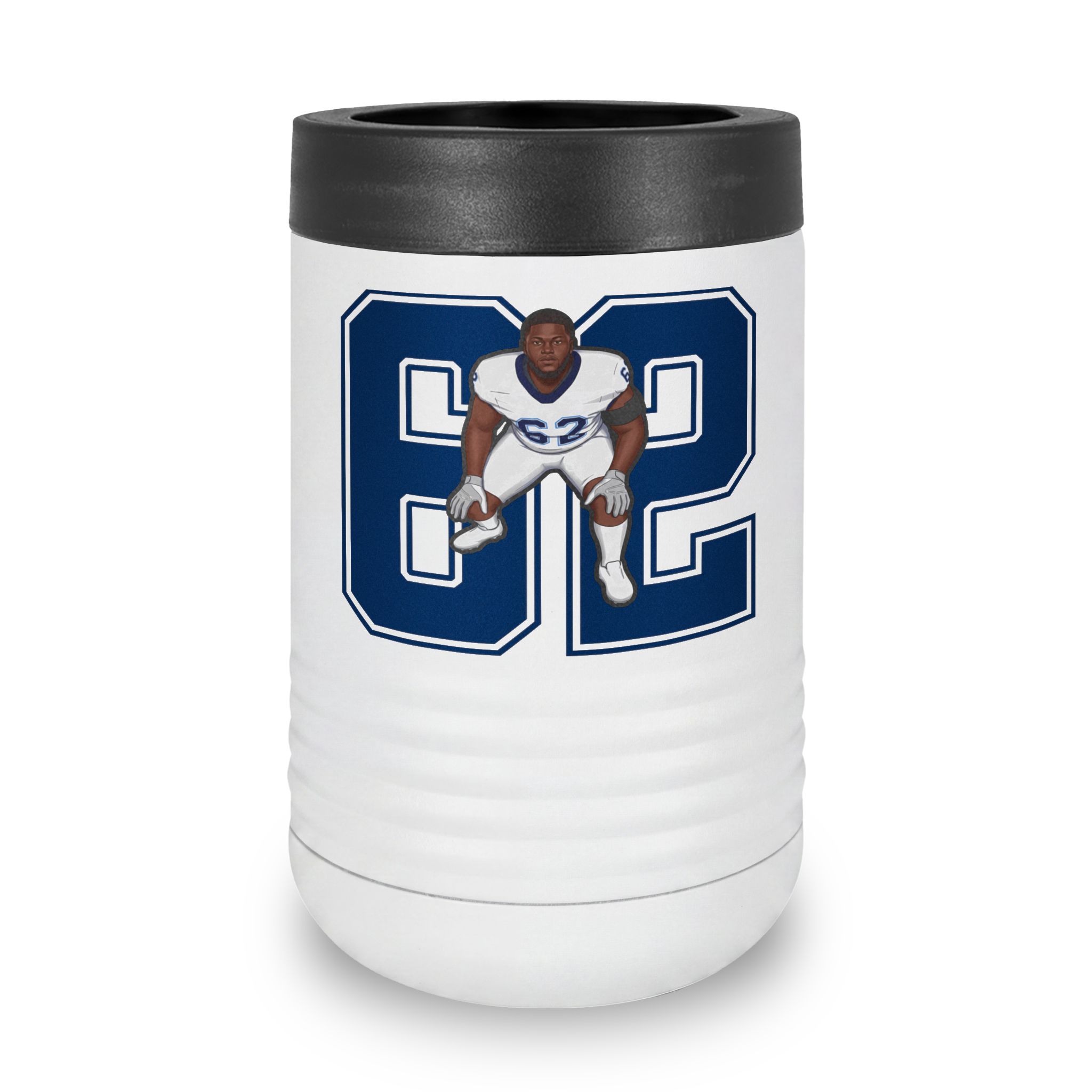 Stainless Can Cooler — character_number in White