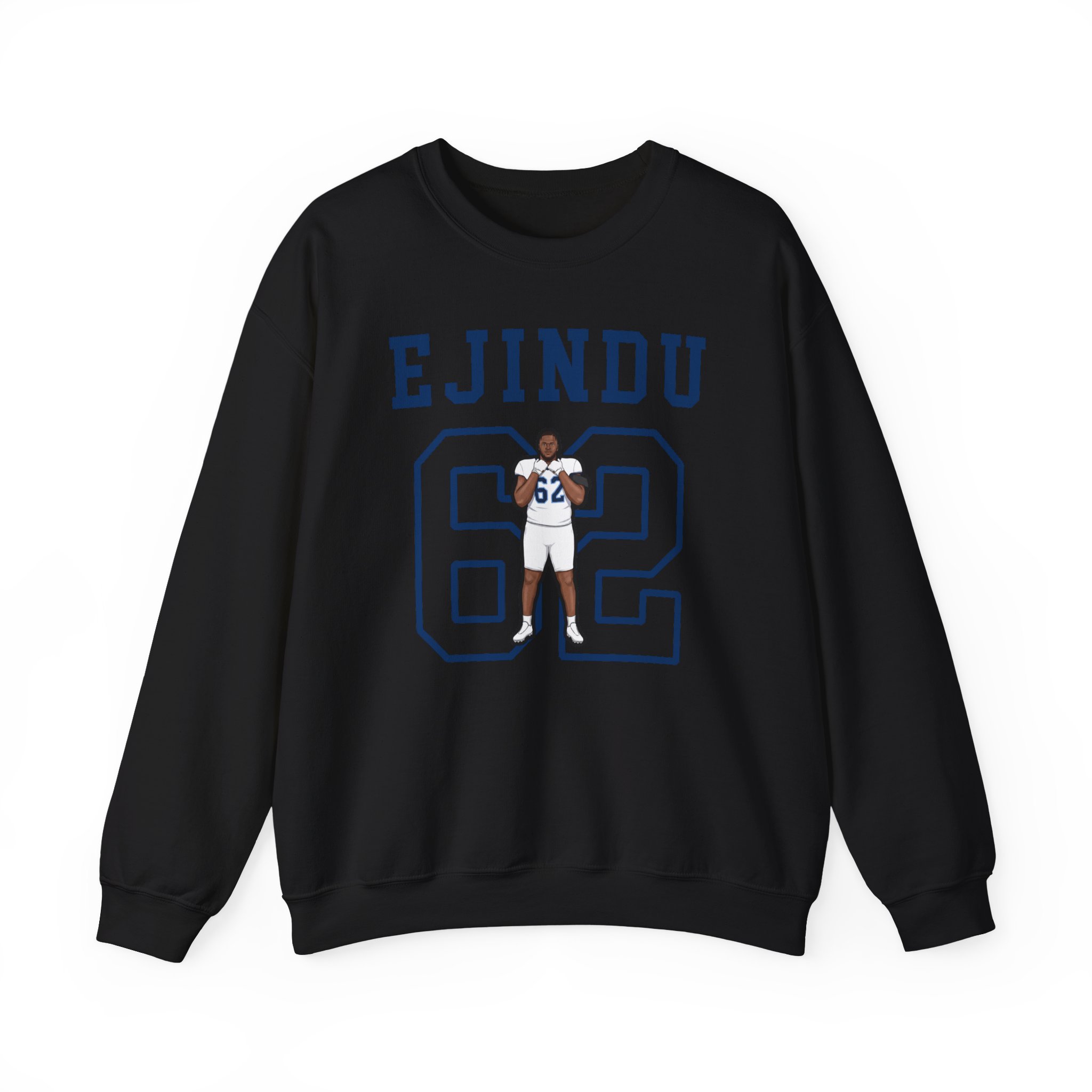 Crewneck Sweatshirt — character_shirsey in Black