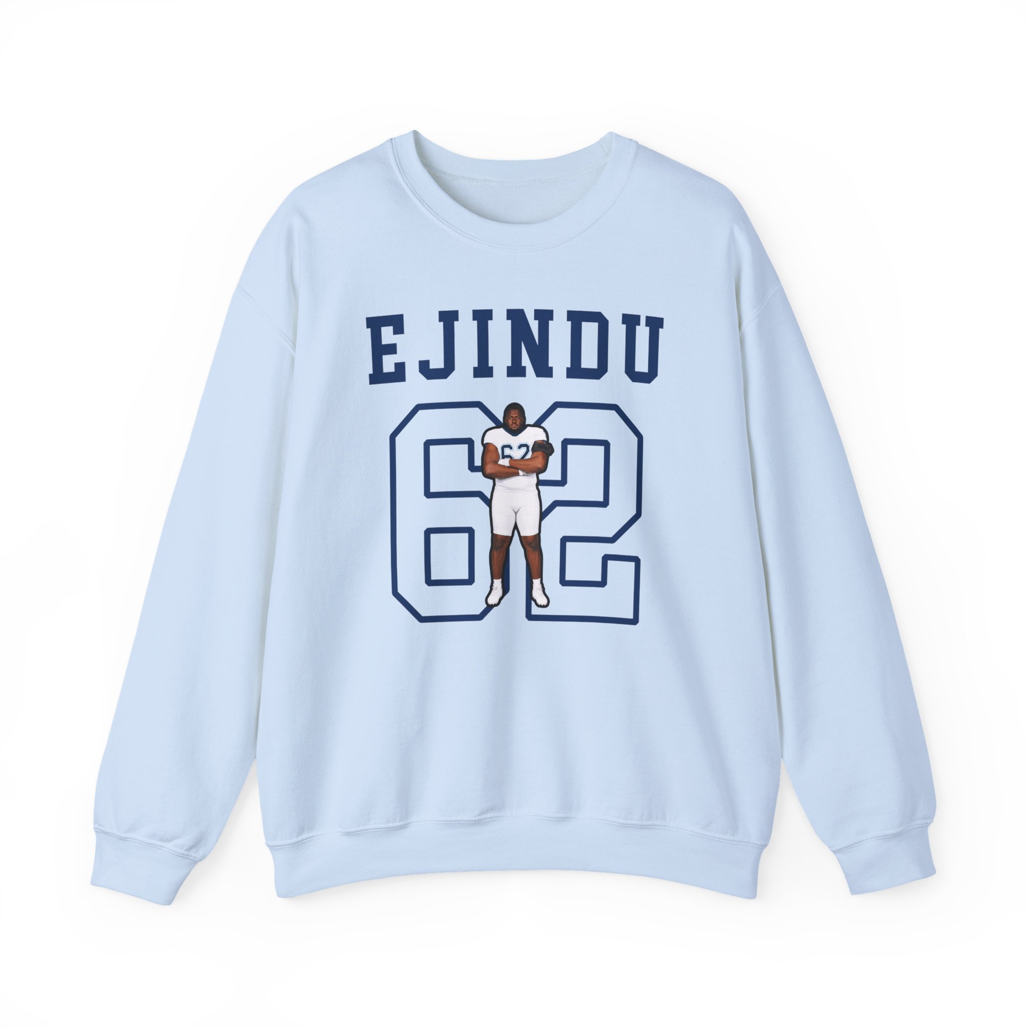 Crewneck Sweatshirt — character_shirsey in Light Blue