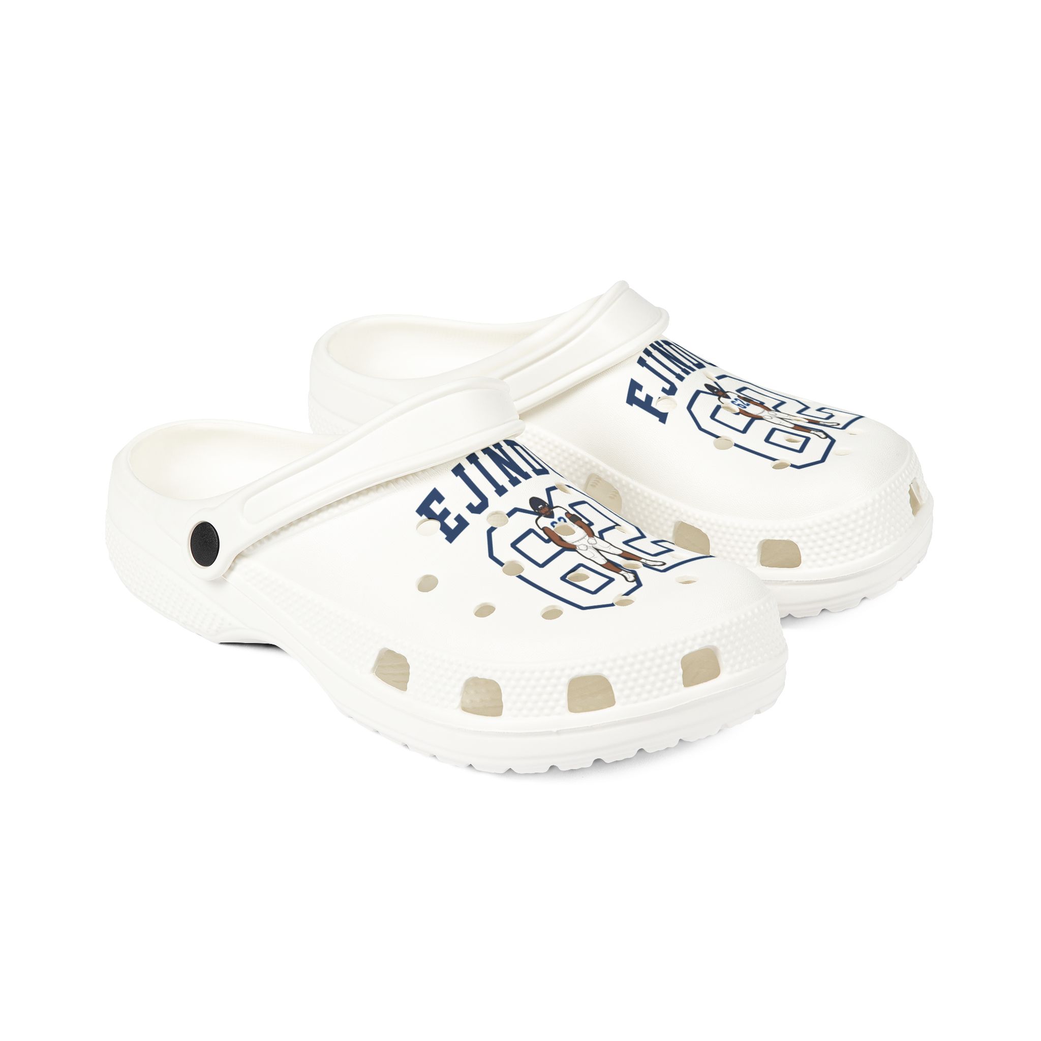 Rubber Clogs — character_shirsey in White