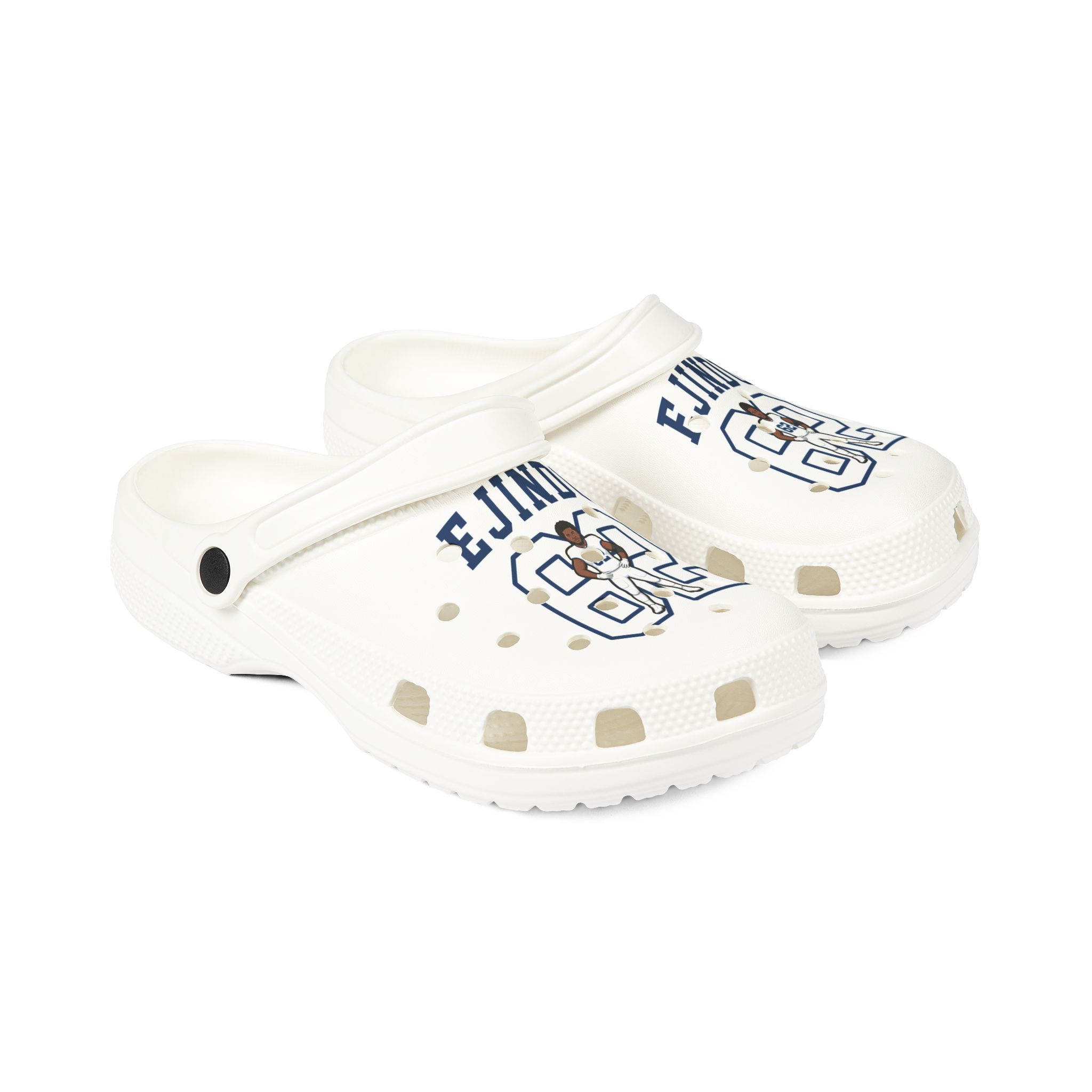 Rubber Clogs — character_shirsey in White
