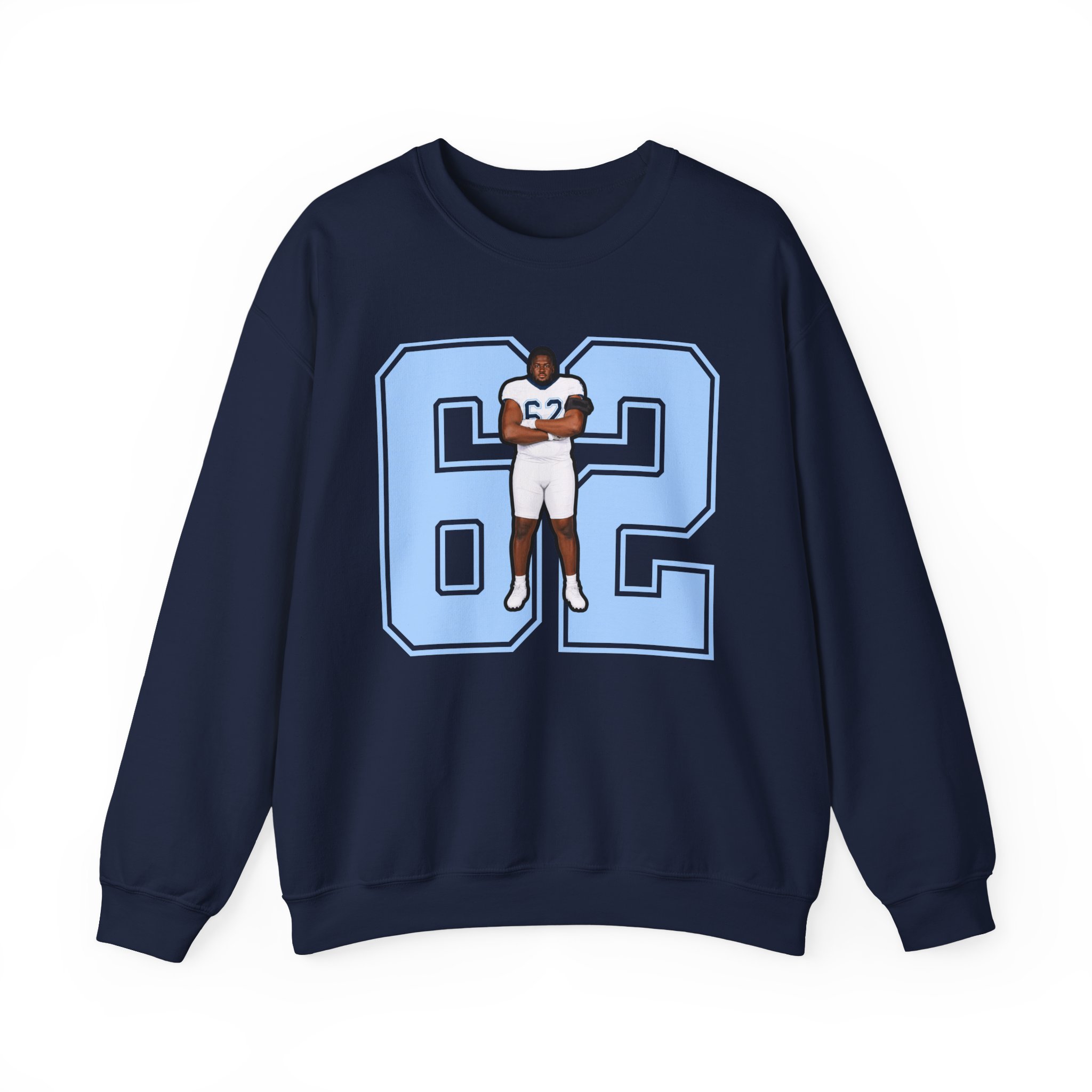 Crewneck Sweatshirt — character_number in Navy