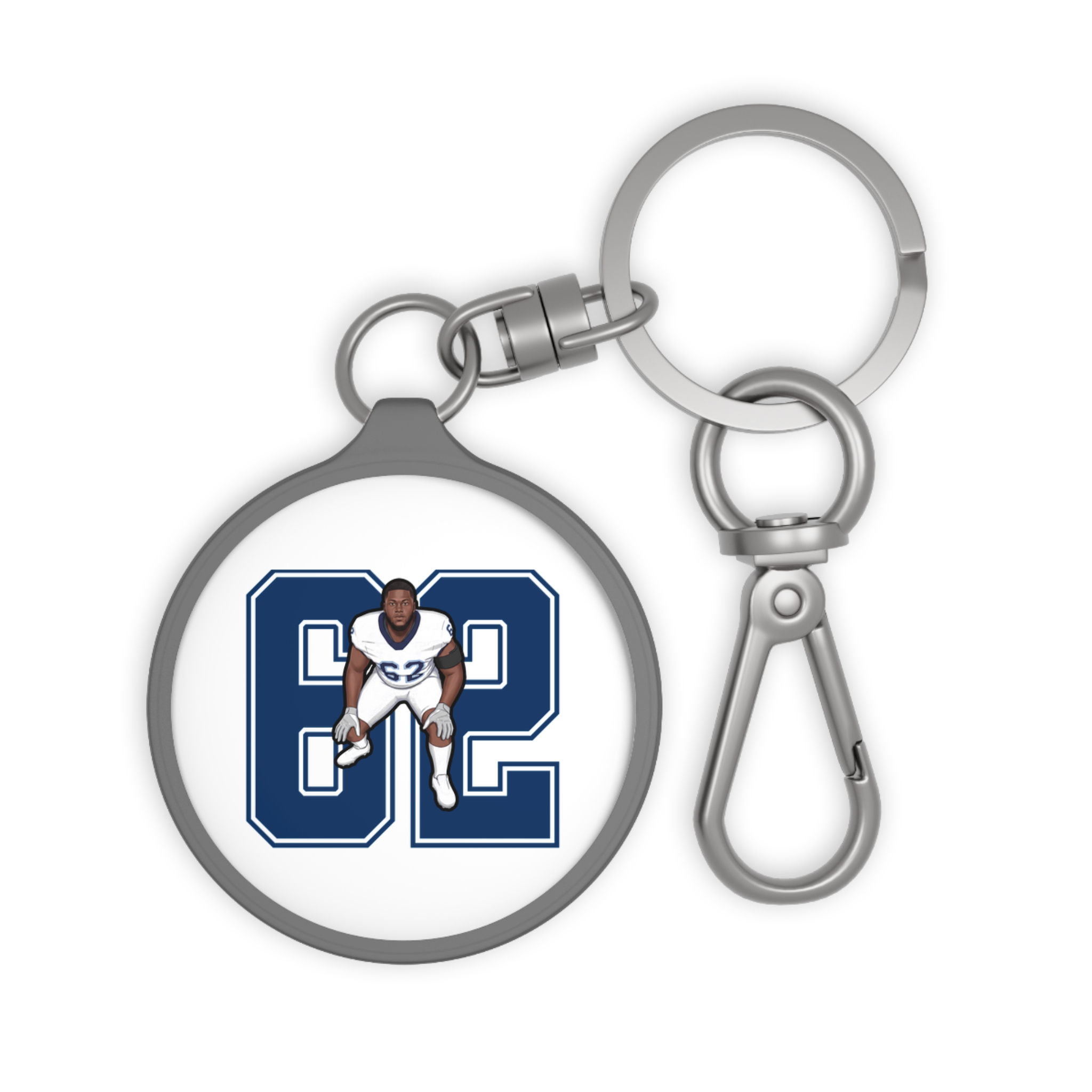 Keychain — character_number in Grey