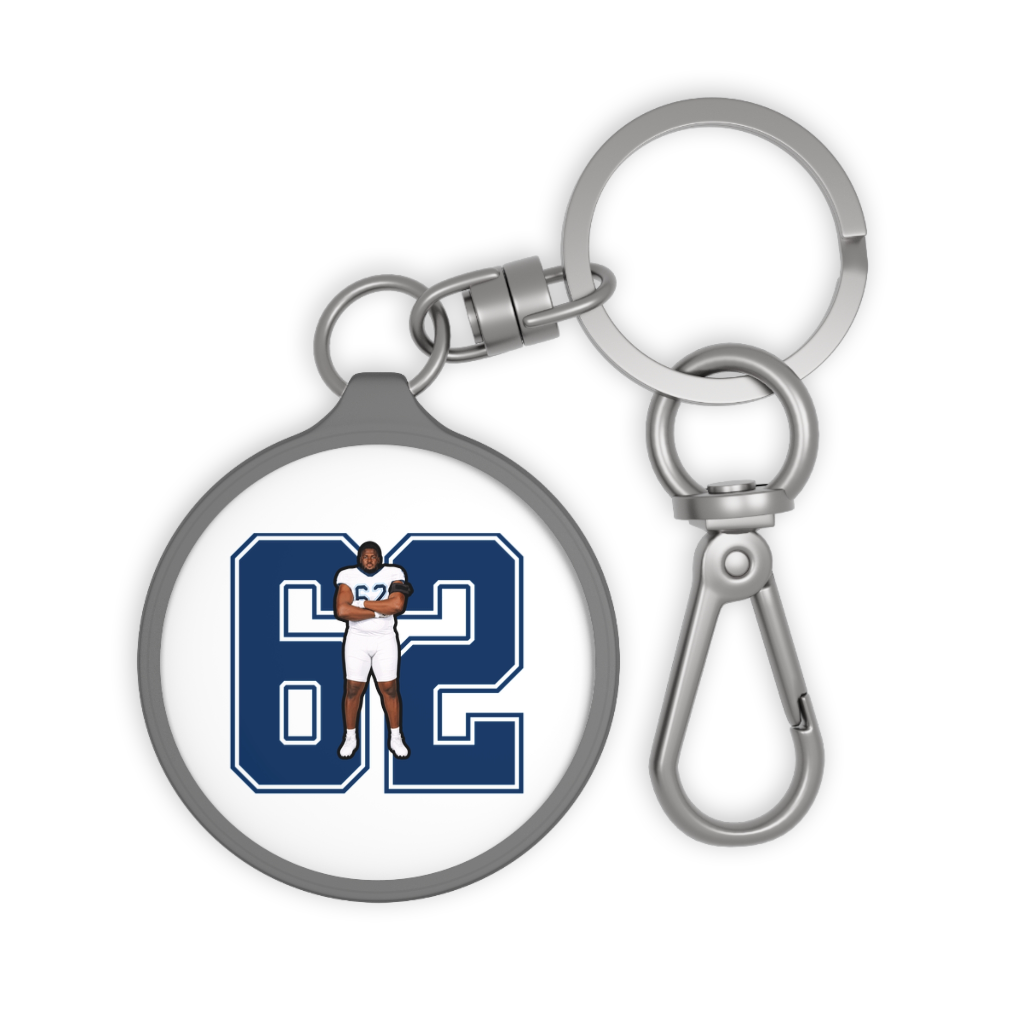 Keychain — character_number in Grey