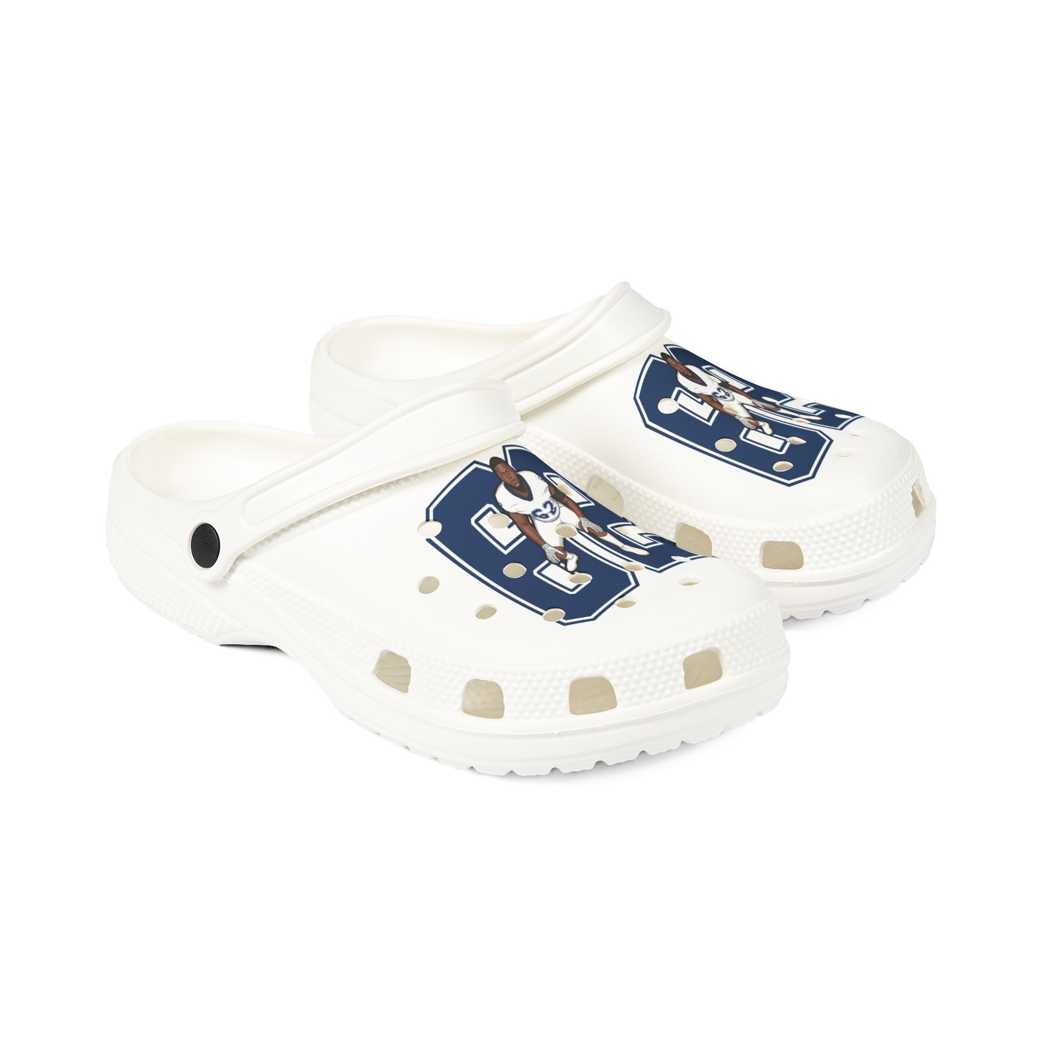 Rubber Clogs — character_number in White