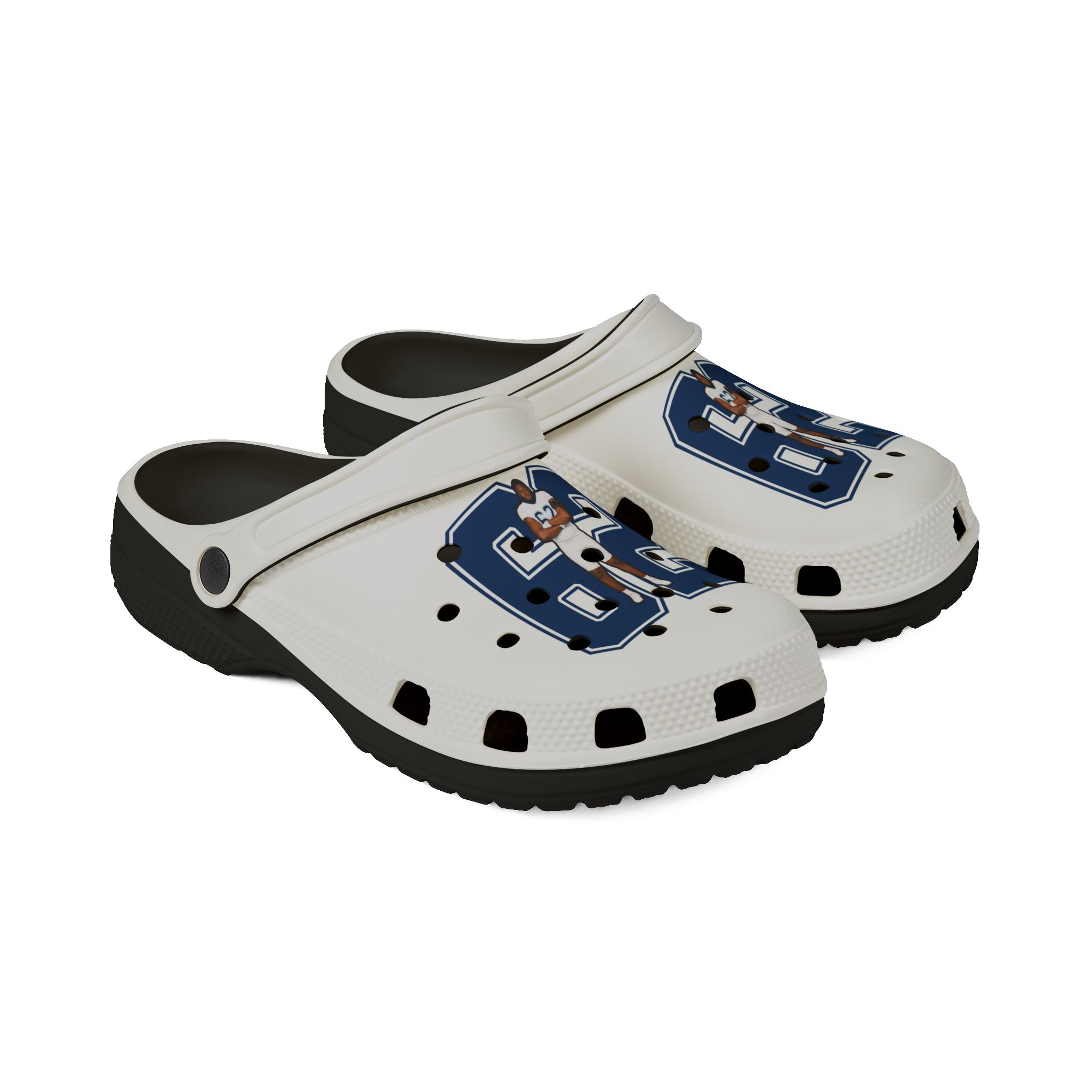 Rubber Clogs — character_number in Black