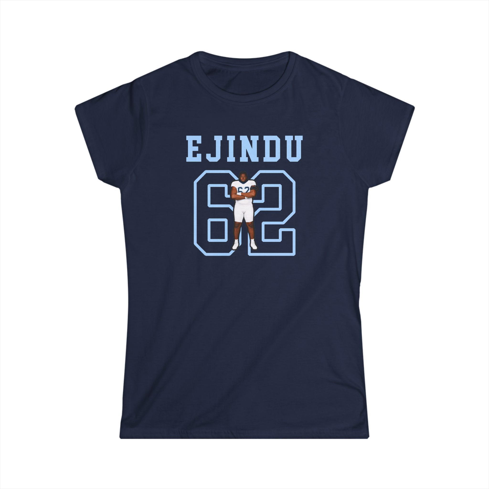 Women's Softstyle Tee — character_shirsey in Navy