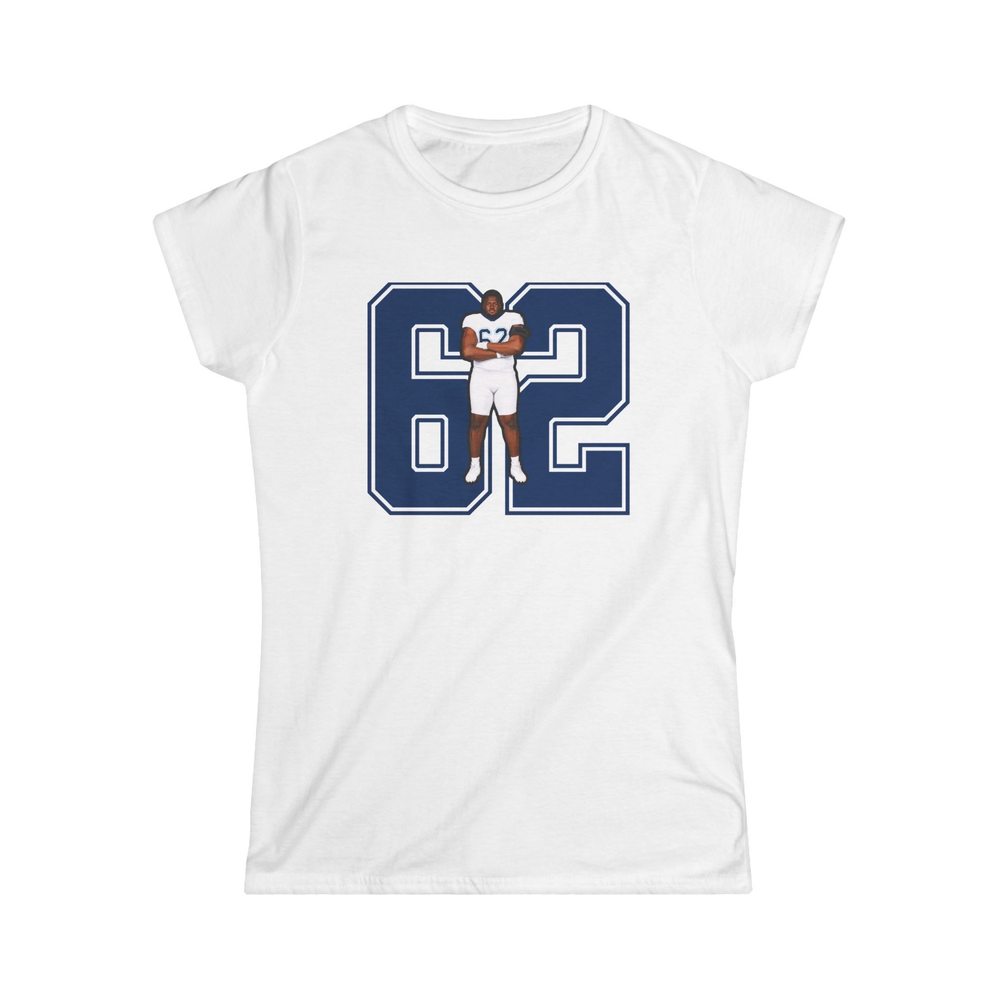 Women's Softstyle Tee — character_number in White