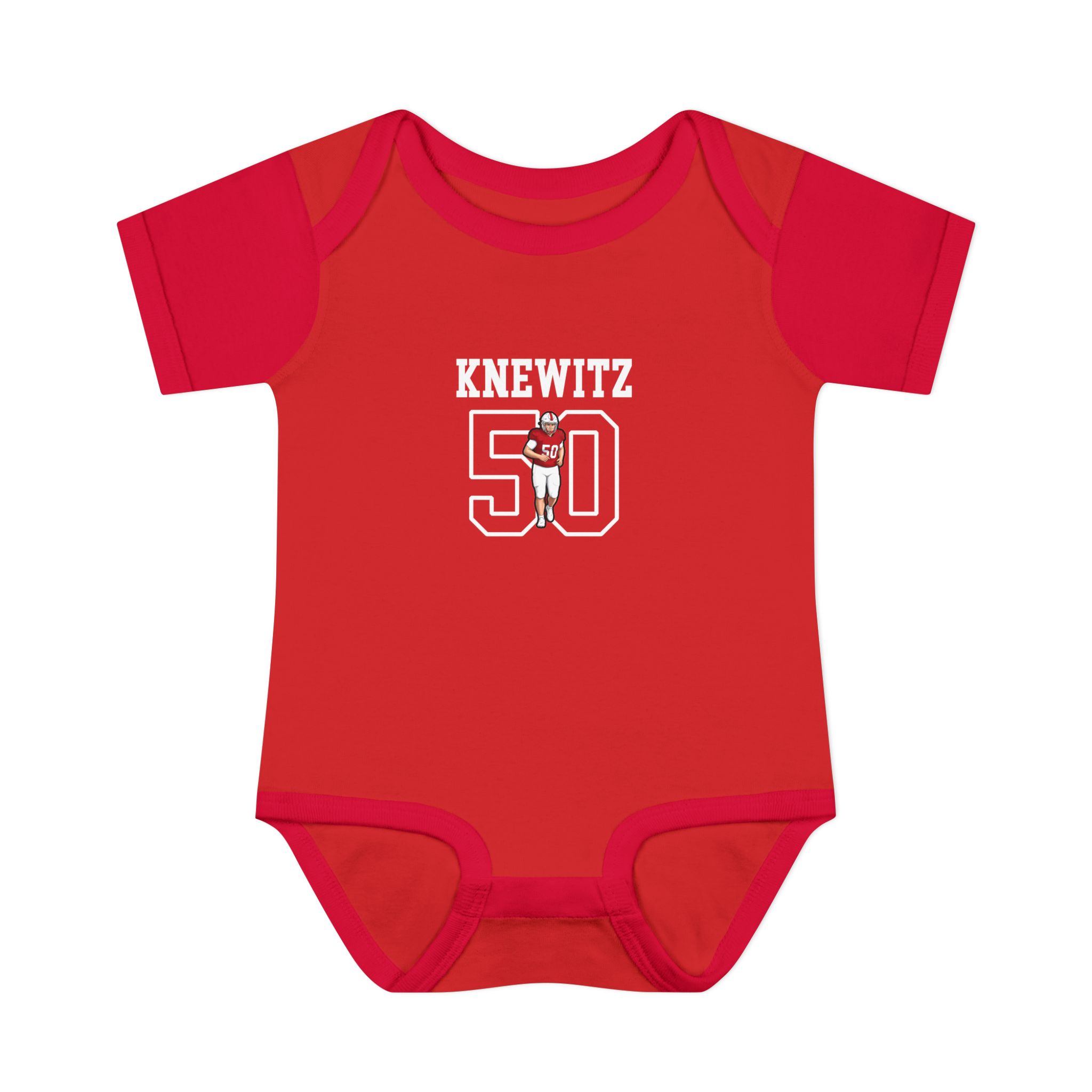 Baby Onesie — character_shirsey in Red